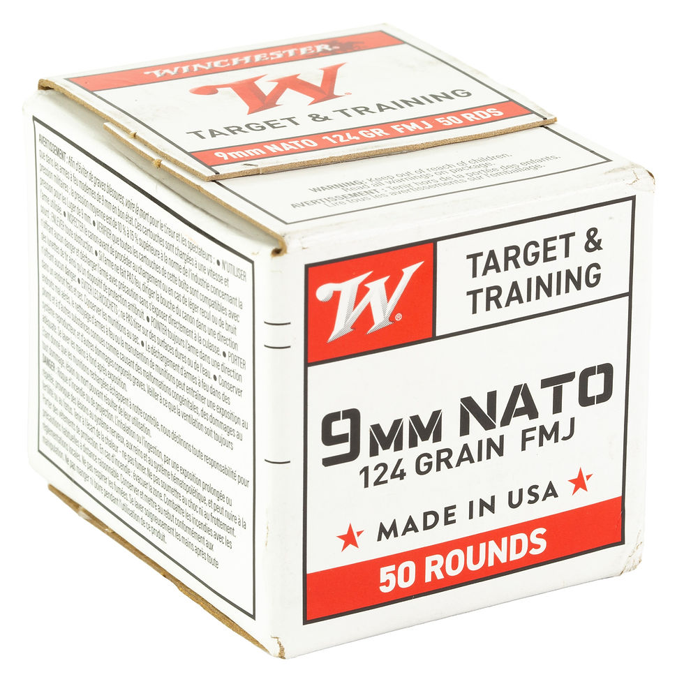 Thumbnail: Winchester | 1000 rds.  | USA | 9mm NATO | 124 gr | FMJ | 20x50/ct