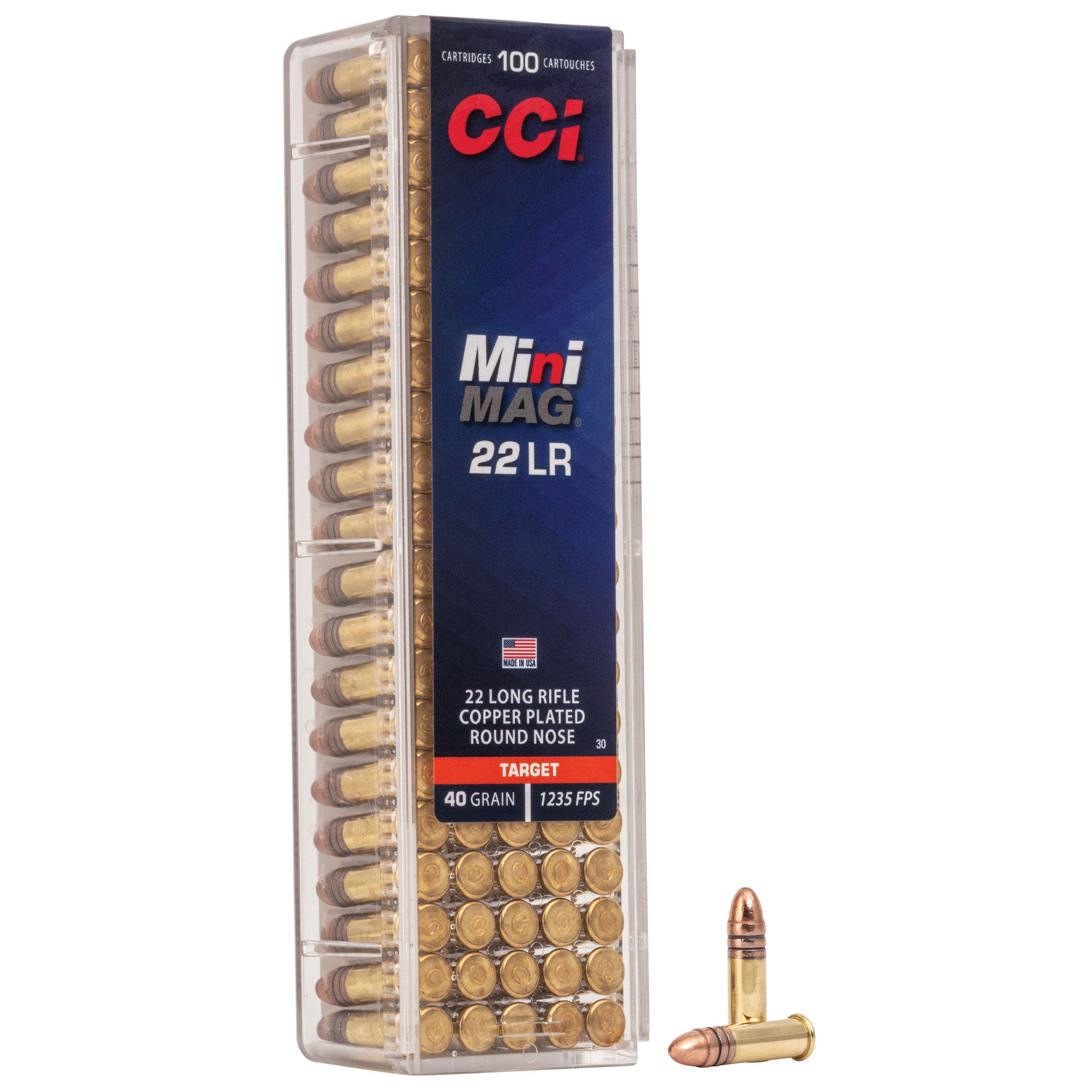 CCI | 22 LR MINI MAG 40GR CPRN | 100RD