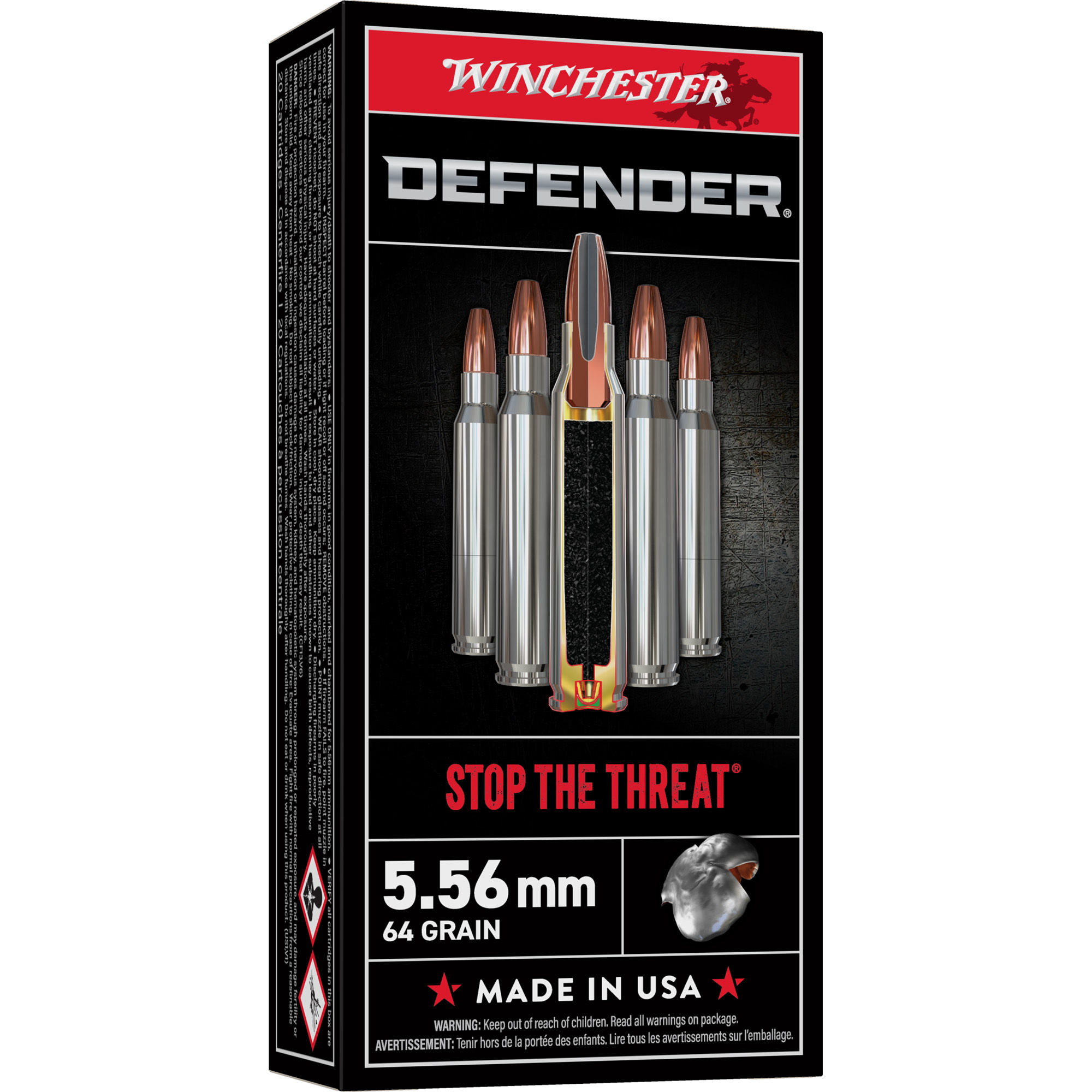 Winchester | 4000 rds.  | 5.56MM 64GR BONDED SB 20/200