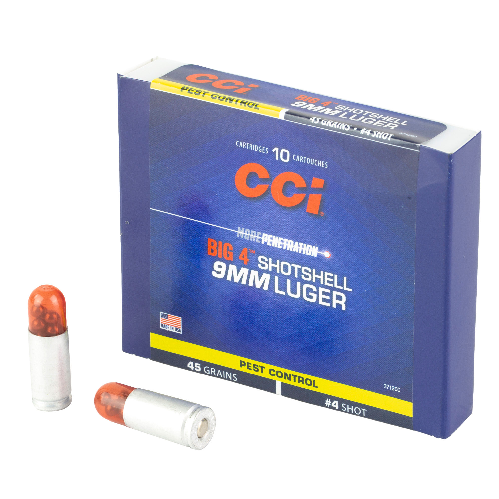 CCI | 100 rds.  | 9MM LUGER SHOTSHELL 4 SHOT  |  10RD