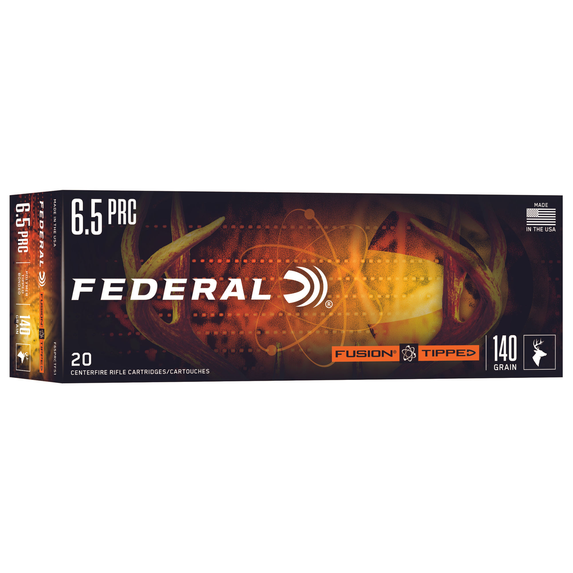 Federal | 200 rds.  | FUSION CENTERFIRE 6.5 PRC 140 GR TIPPED  |  20RD