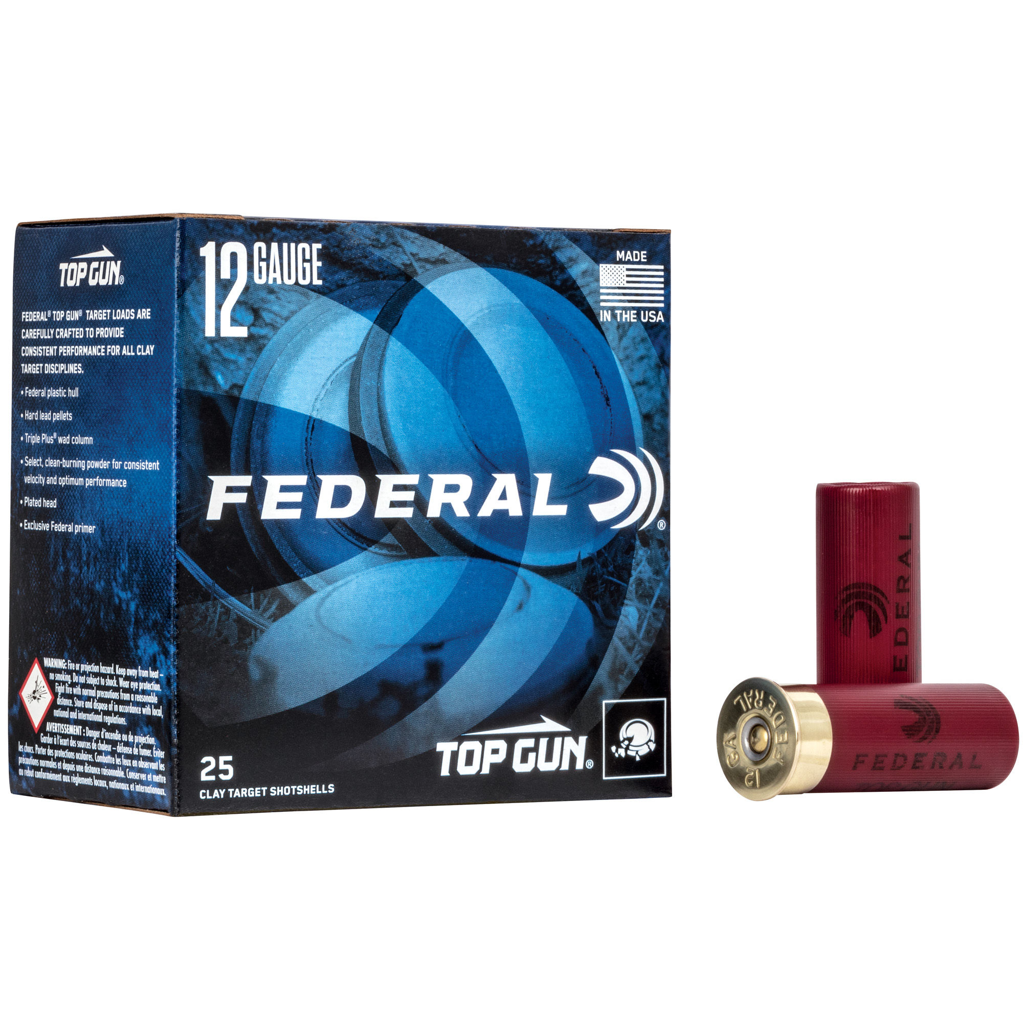 Federal | 250 rds.  | TOP GUN SS 12 GA 2-3/4" 3DE 1-1/8OZ 7.5  |  25RD