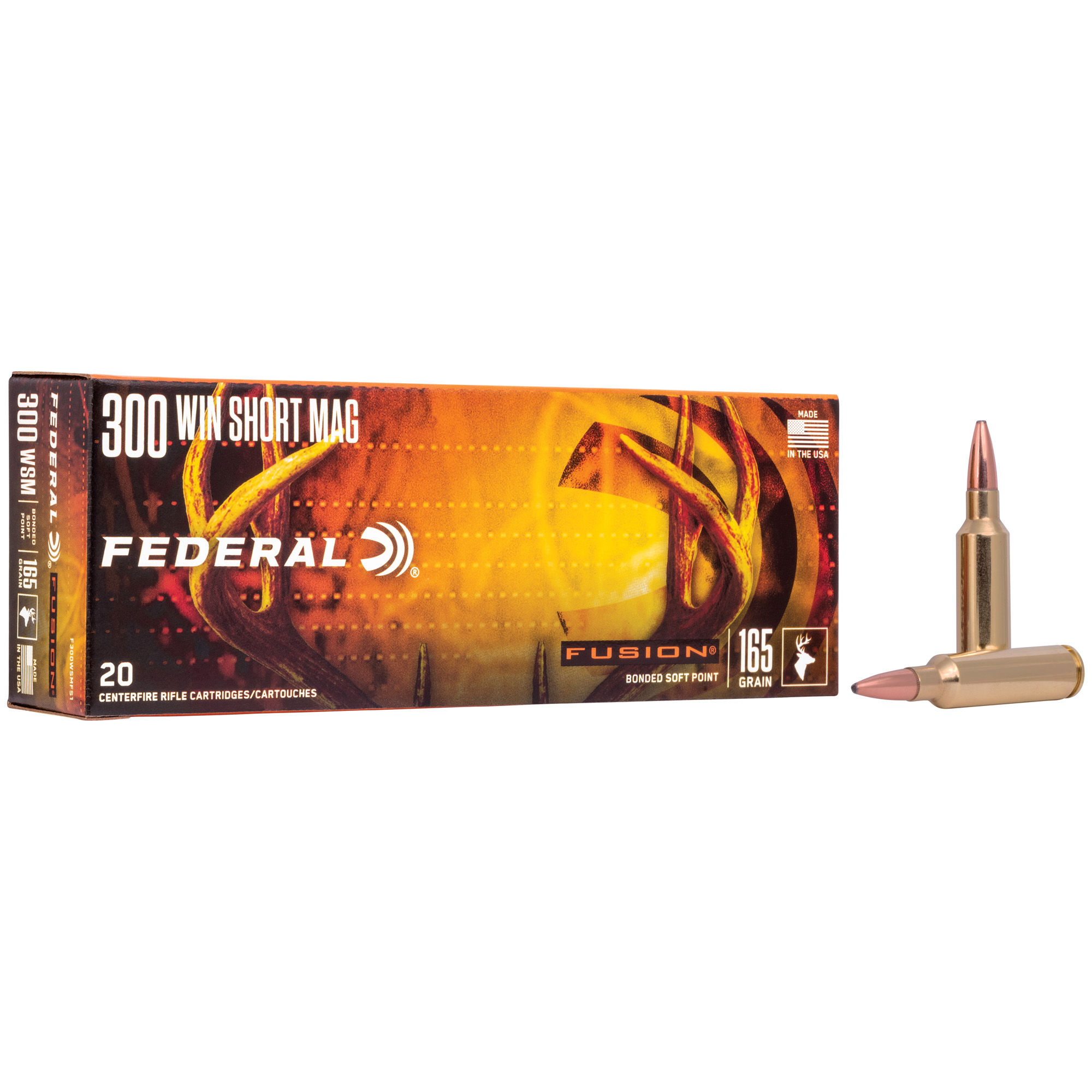 Federal | 200 rds.  | Fusion | 300 WSM | 165 gr | Soft Point | 10x20/ct