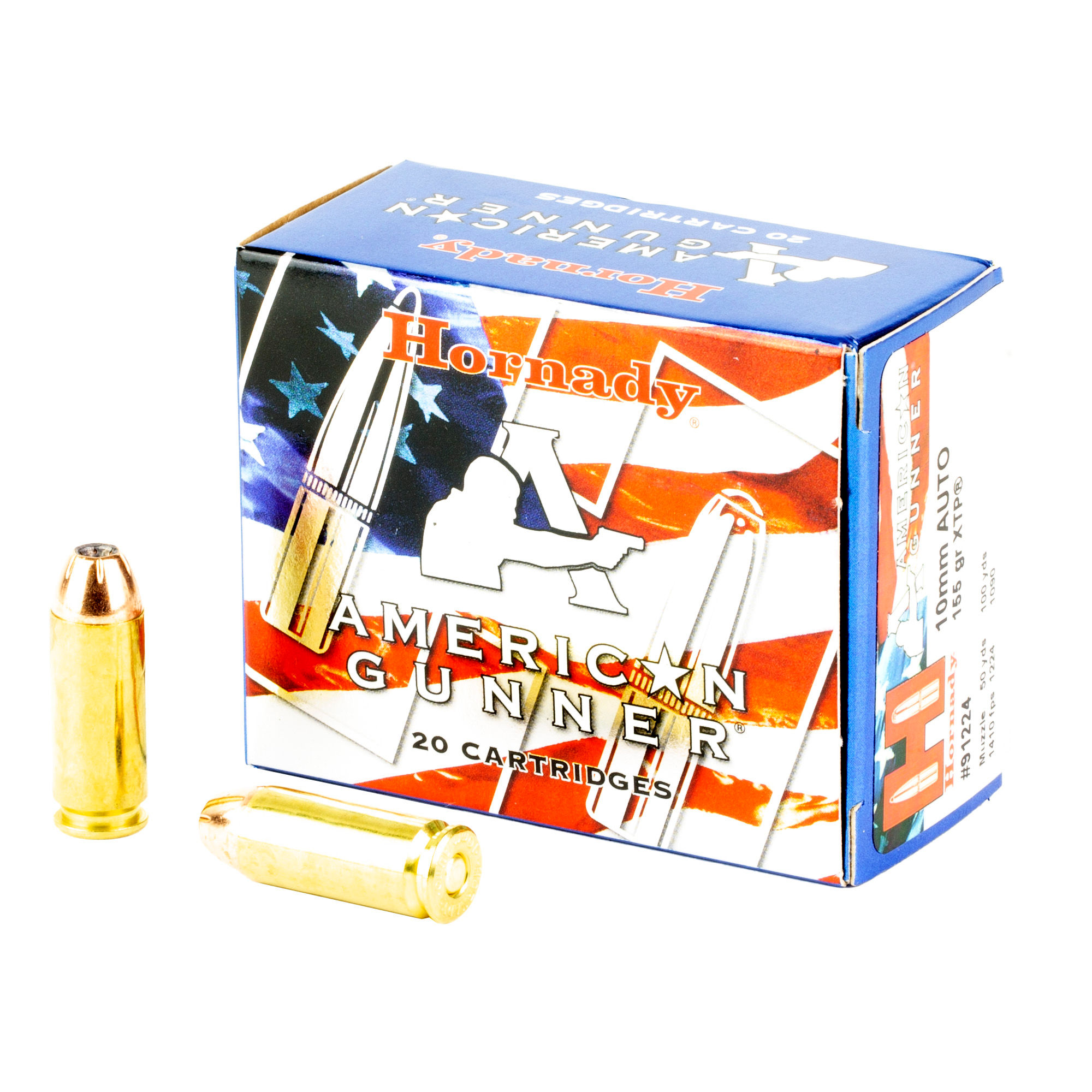 Hornady | 200 rds. | American Gunner | 10MM AUTO 155 GR XTP 20 Rds