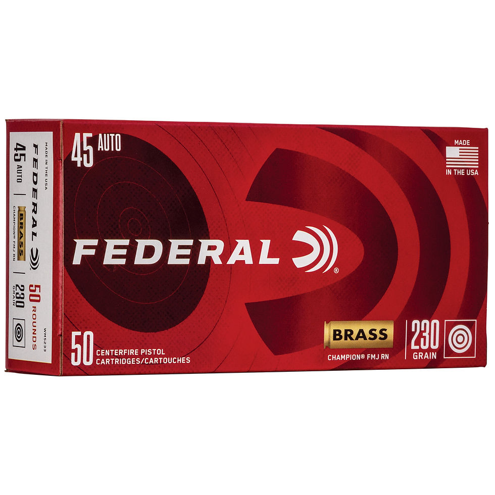 Thumbnail: Federal | 500 rds.  | 45 AUTO 230GR FMJ  |  50RD