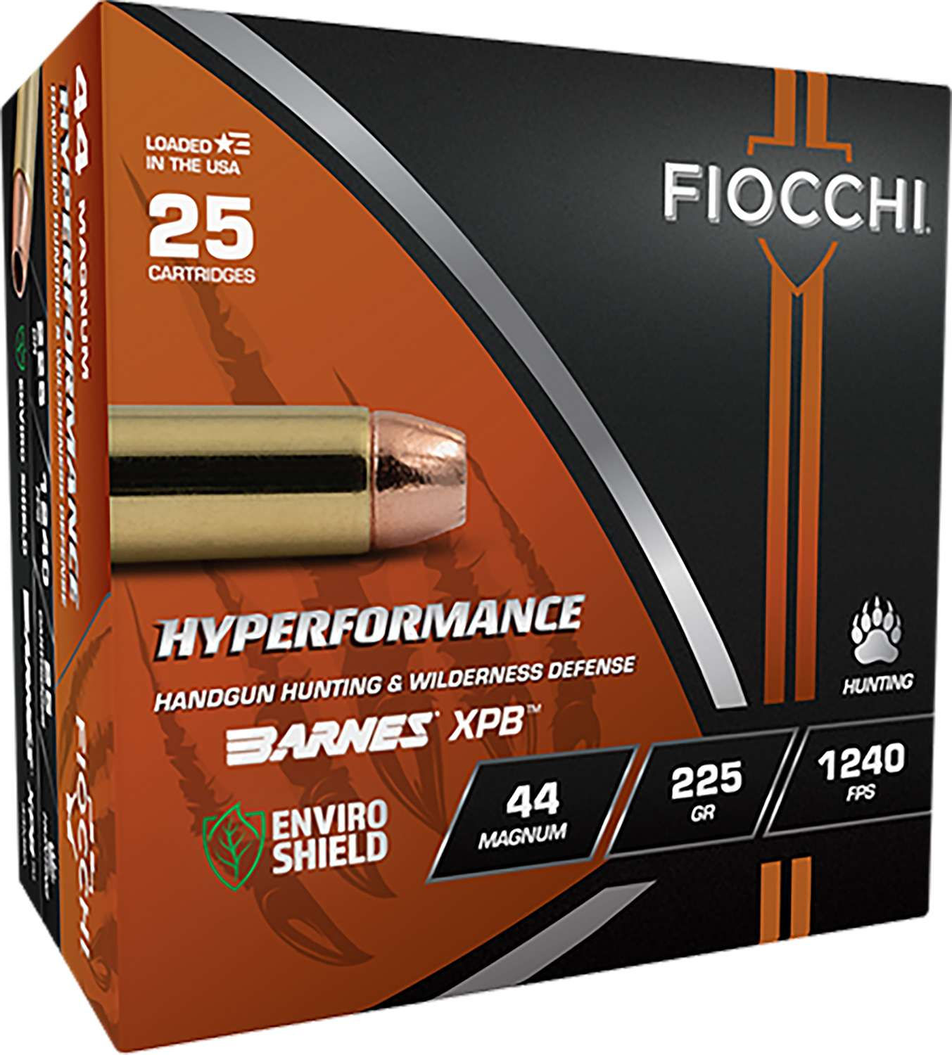 Fiocchi | 250 rds.  | Hyperformance Hunt 44 Magnum 225gr XPB 25/RD