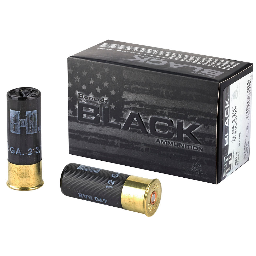 Thumbnail: Hornady | 100 rds.  | 12 GA 00 BUCKSHOT BLACK 10 rounds