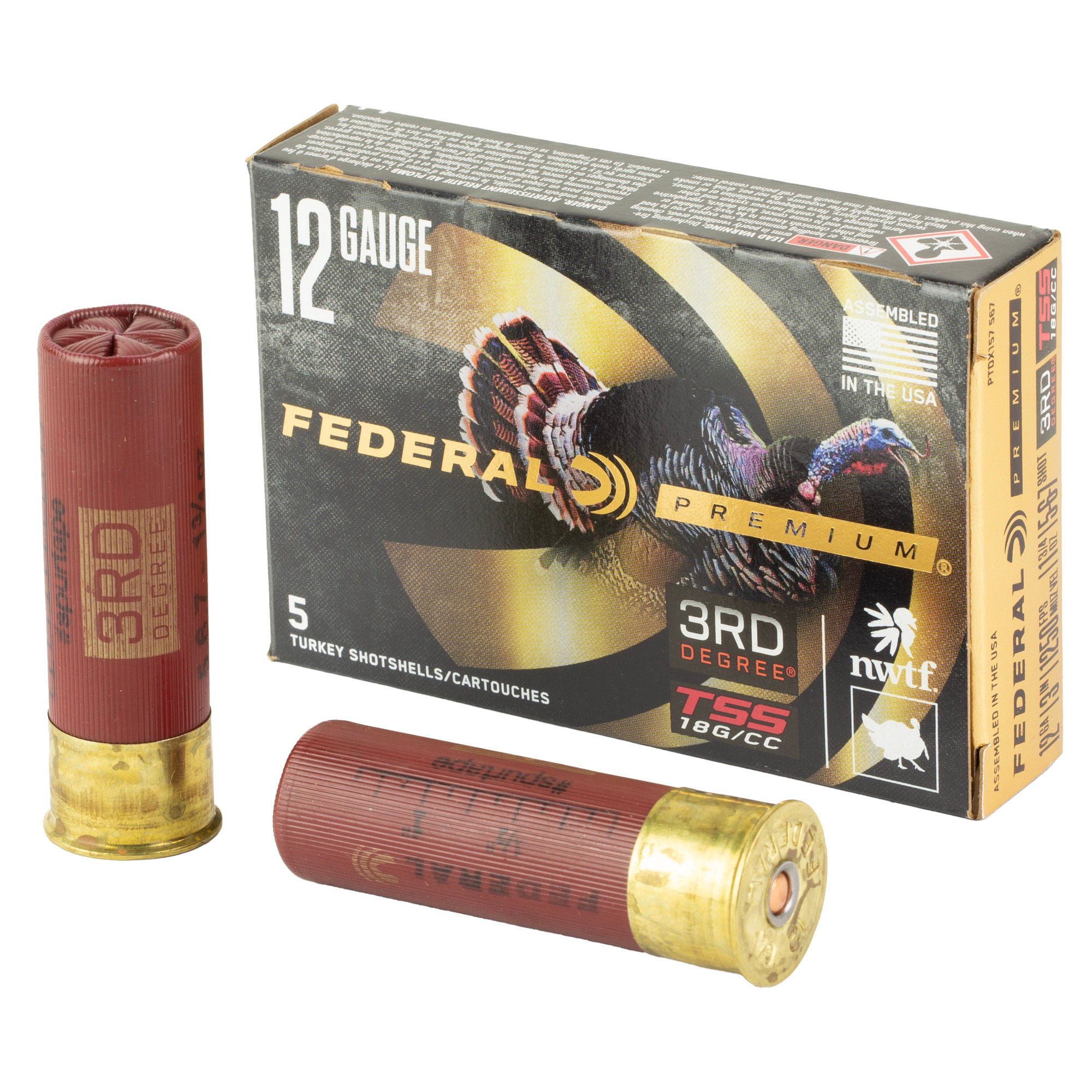Federal | 50 rds.  | PREMIUM TURKEY 3RD DEGREE 12 GA 3" 1-3/4OZ 5 6 7 SHOT  |  5