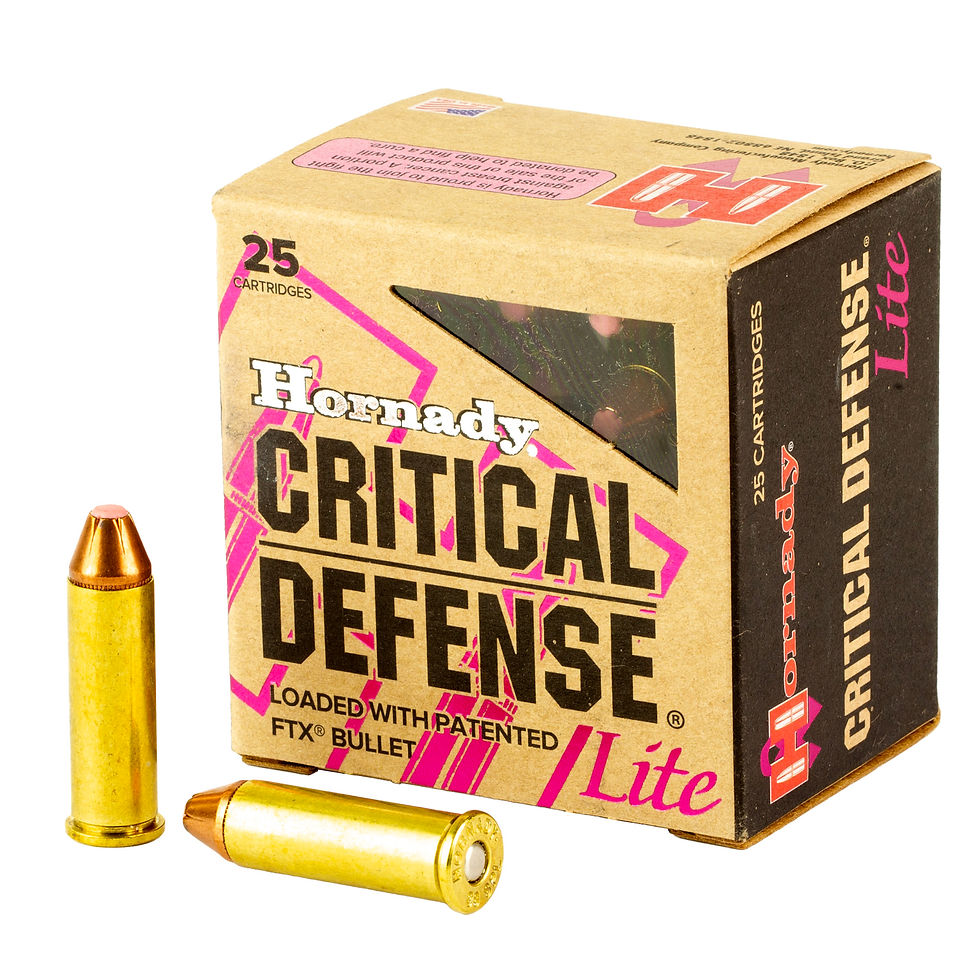 Thumbnail: Hornady | 250 rds.  | CRITICAL DEFENSE 38SPL 90G LITE 25/Box