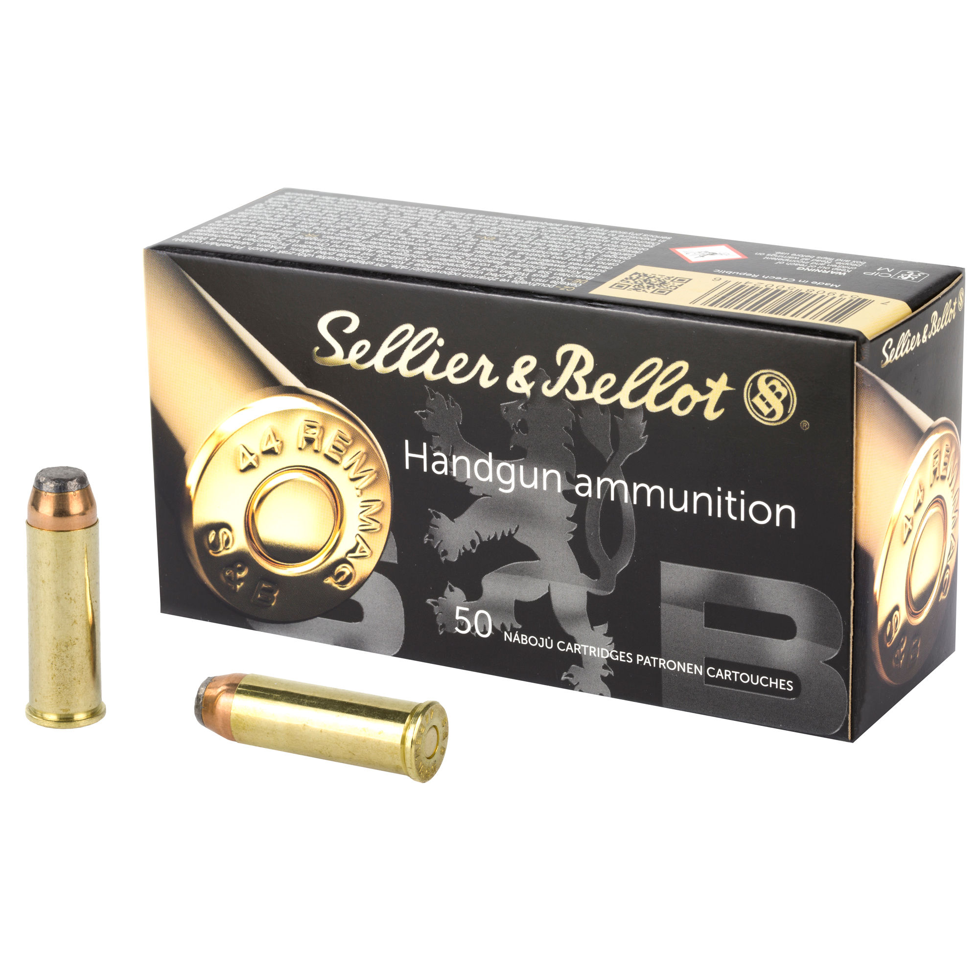 Sellier & Bellot | 500 rds. | 44 REM MAG SOFT POINT 240 GR 50CT/BX