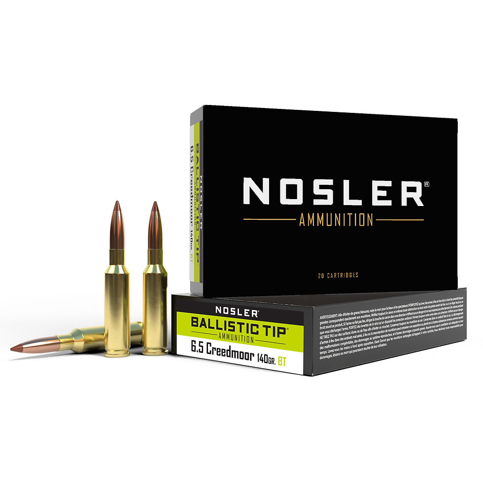 Thumbnail: Nosler | 200 rds.  | Nosler BTA 6.5mm Creedmoor 140g BT SP 20 ct.  |