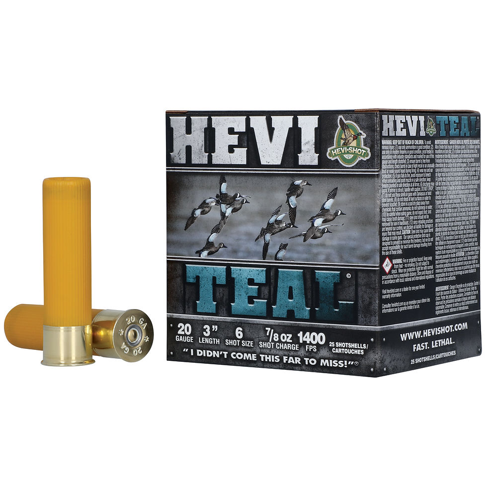 Thumbnail: Hevi-Shot | 250 rds.  |  HEVI TEAL 20 GA 3" 7/8oz #6 25RD