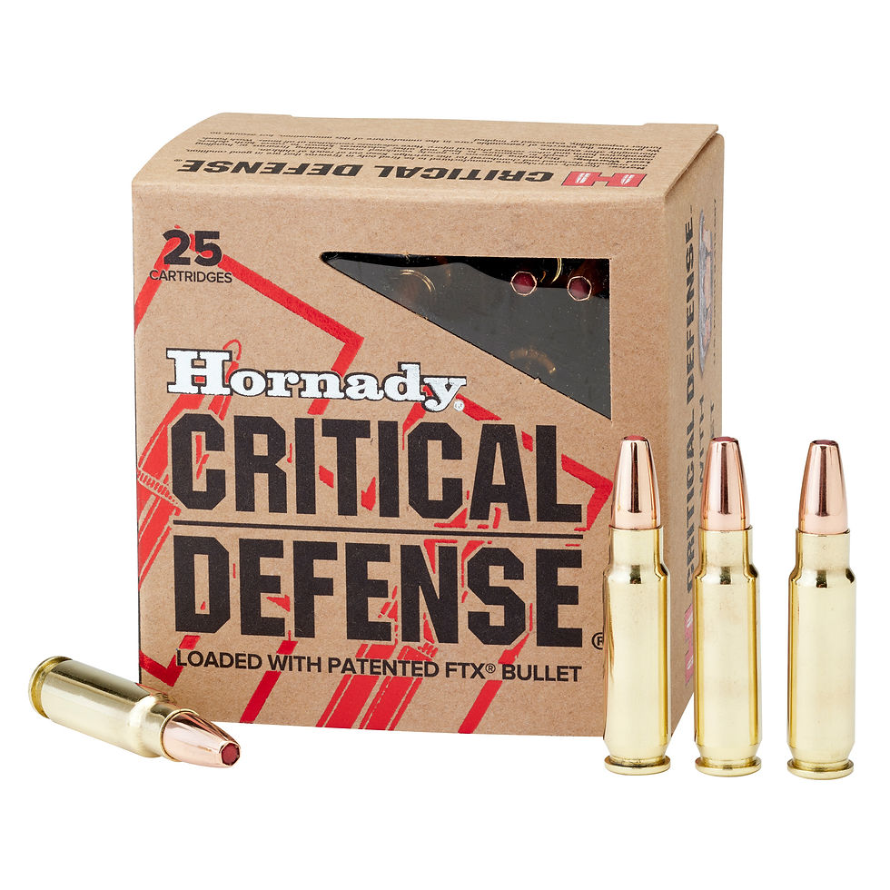Thumbnail: Hornady | 250 rds.  |  CRITICAL DEFENSE AMO 5.7X28MM 40GR FTX 25-RD ( 10 BOXES P