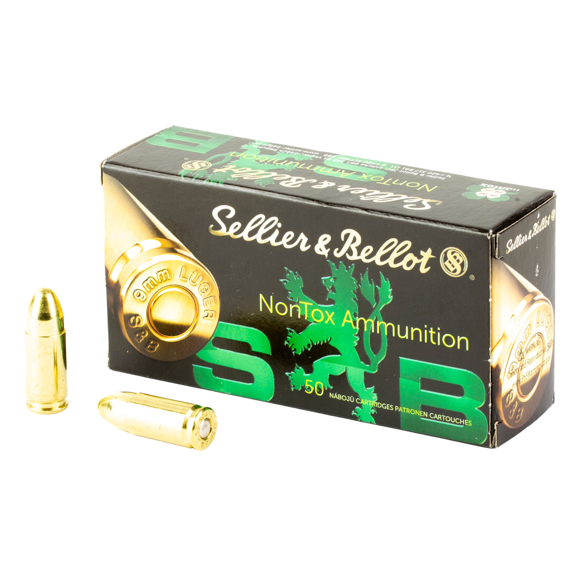 Sellier & Bellot | Non-Toxic | 9mm | 115 gr | FMJ | 20x50/ct
