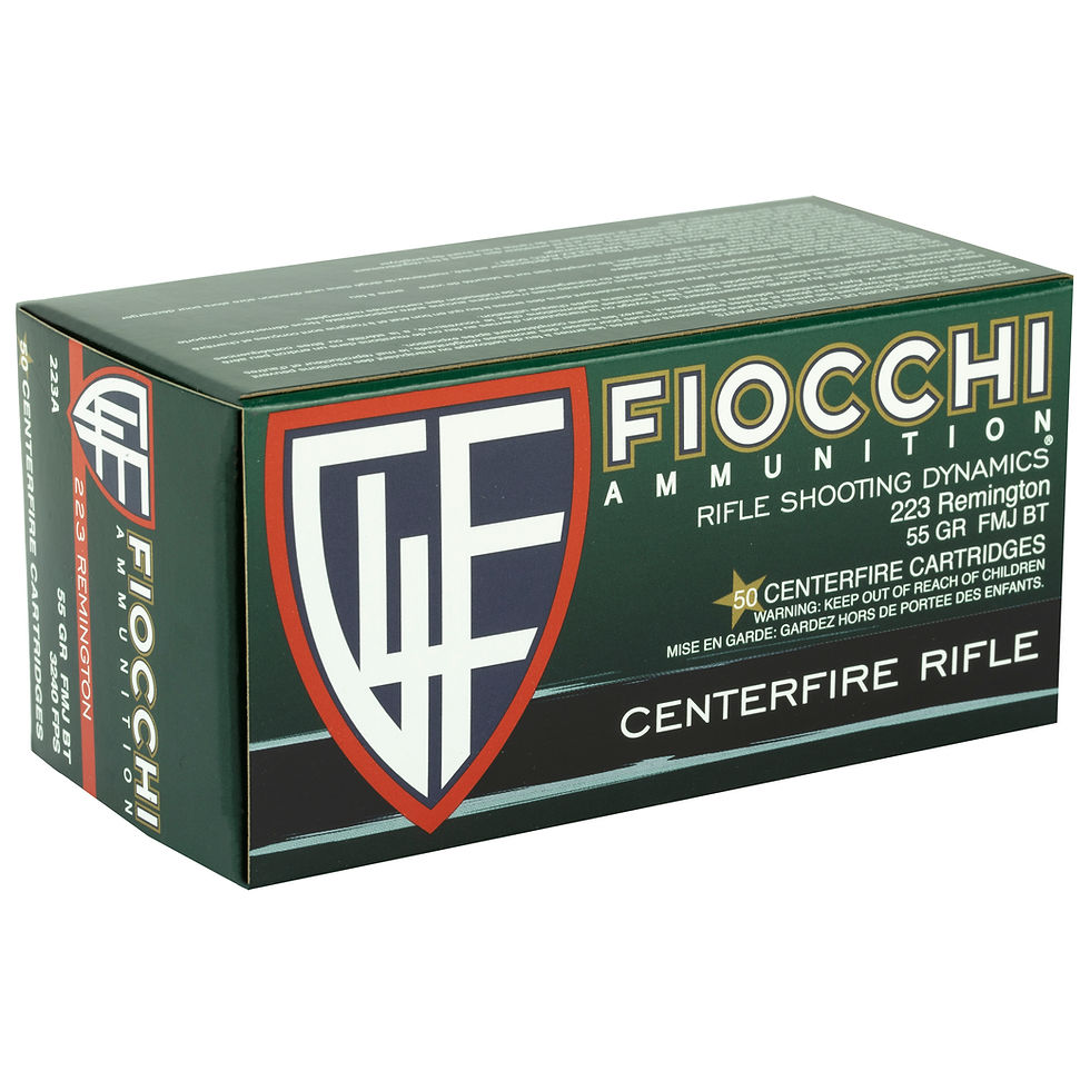 Thumbnail: Fiocchi | 1000 rds.  | Shooting Dynamics | 223 Remington | 55 gr | FMJ-BT | 20x5