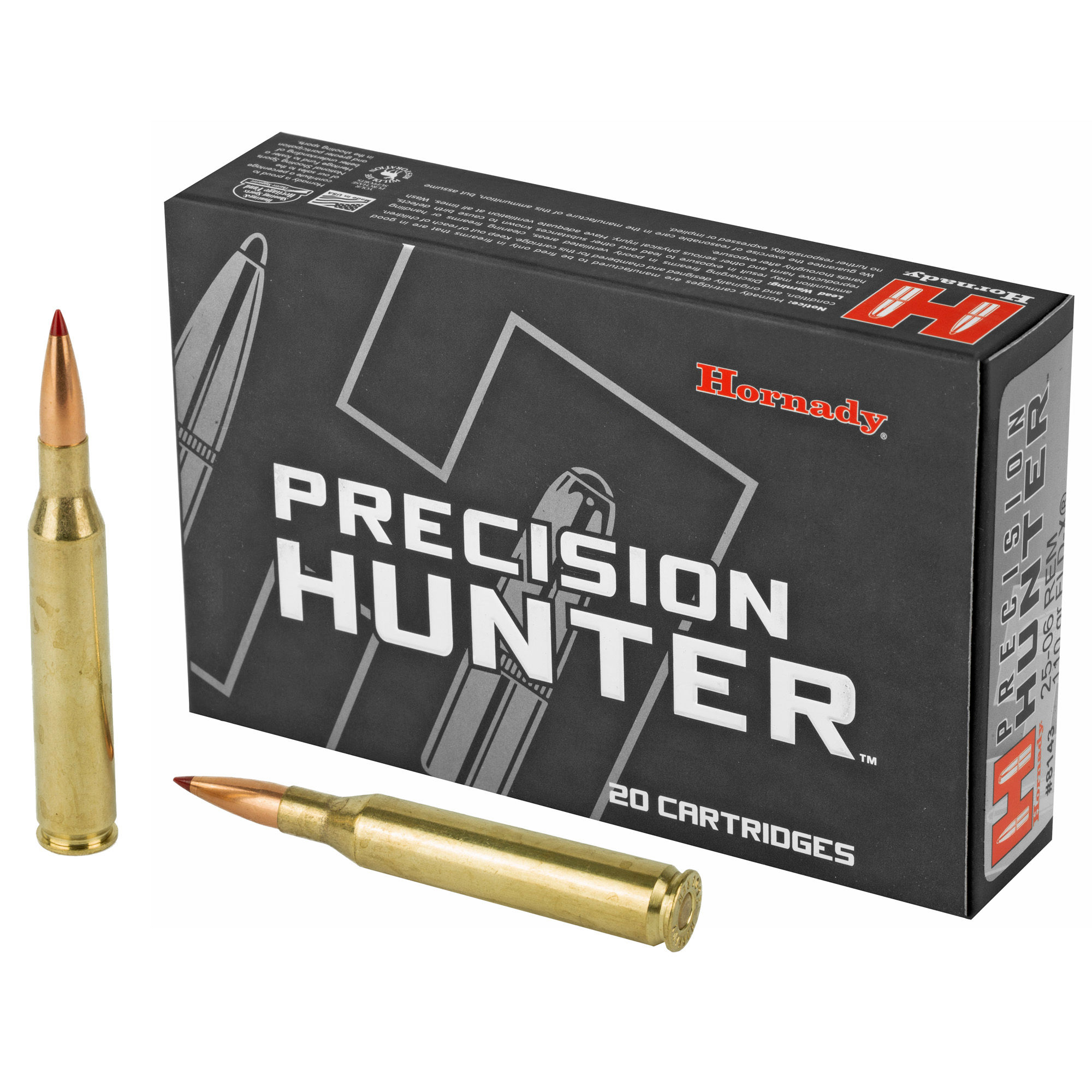 Hornady | 200 rds.  | PRECISION HUNTER | 25-06 REM | 110gr | ELD-X | 10x20/ct