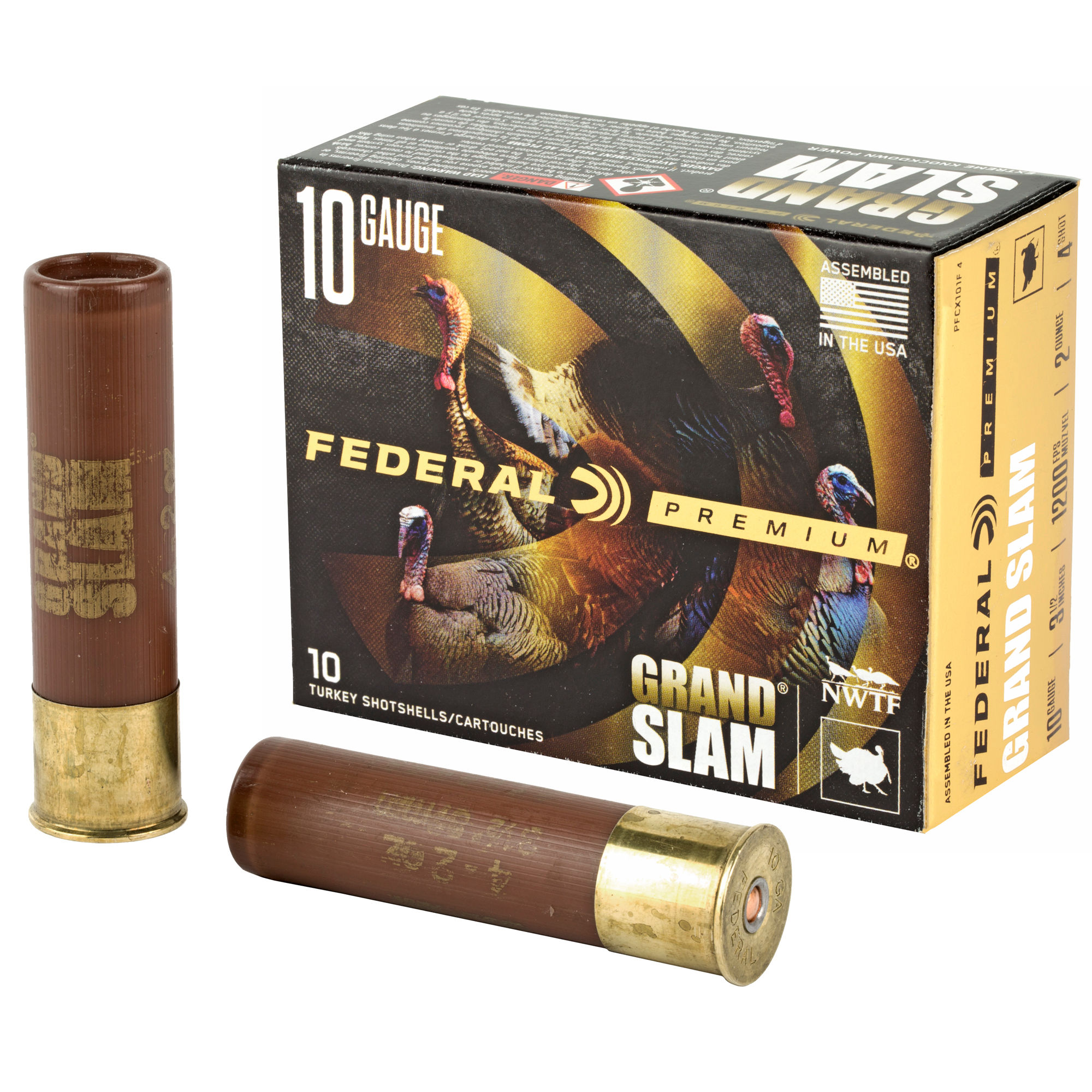 Federal | 100 rds.  | PREMIUM GRANDSLAM FLEX TURKEY  10GA 3-1/2" 2OZ  4  |  10RD