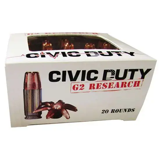 Thumbnail: G2 Research | 200 rds.  | G2 RESEARCH CIVIC DUTY AMO 10MM AUTO 122GR 1100 FPS 20