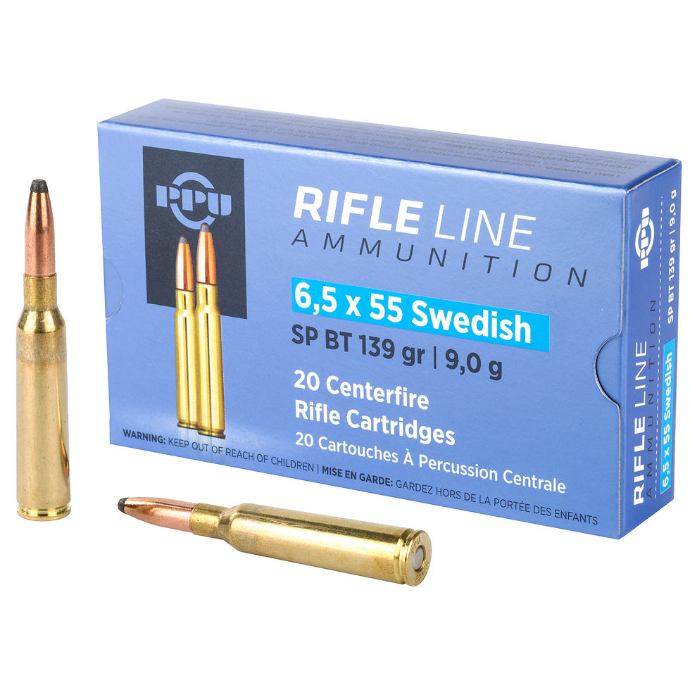 Thumbnail: PPU-PRVI Partizan | 200 rds.  | PPU METRIC RIFLE AMO 6.5X55 SWEDISH 139GR SP 20R