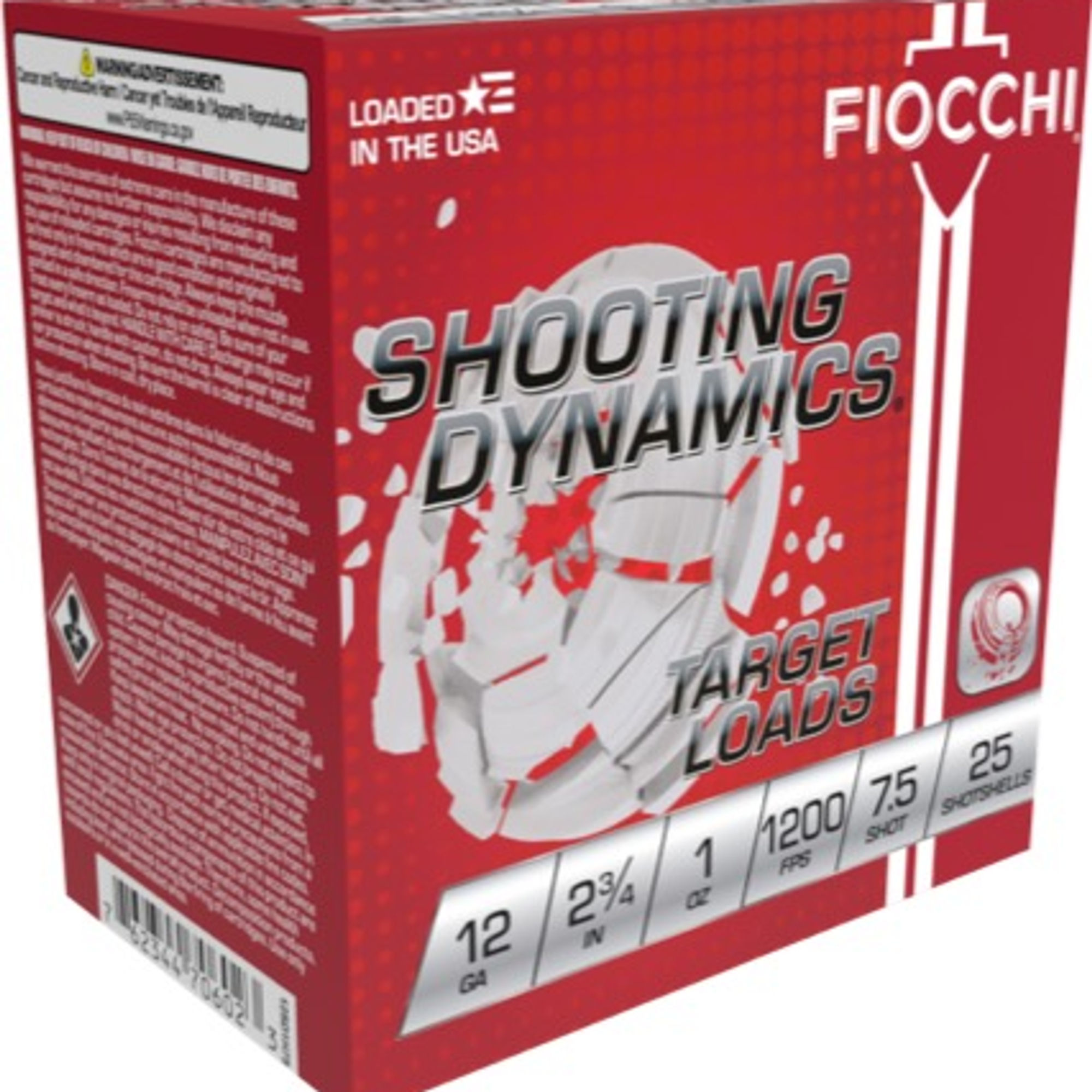 Fiocchi | 250 rds.  | SHOOTING DYNAMICS AMO 12 GA 2.75 IN 1 OZ #9 1200FPS 25-RD