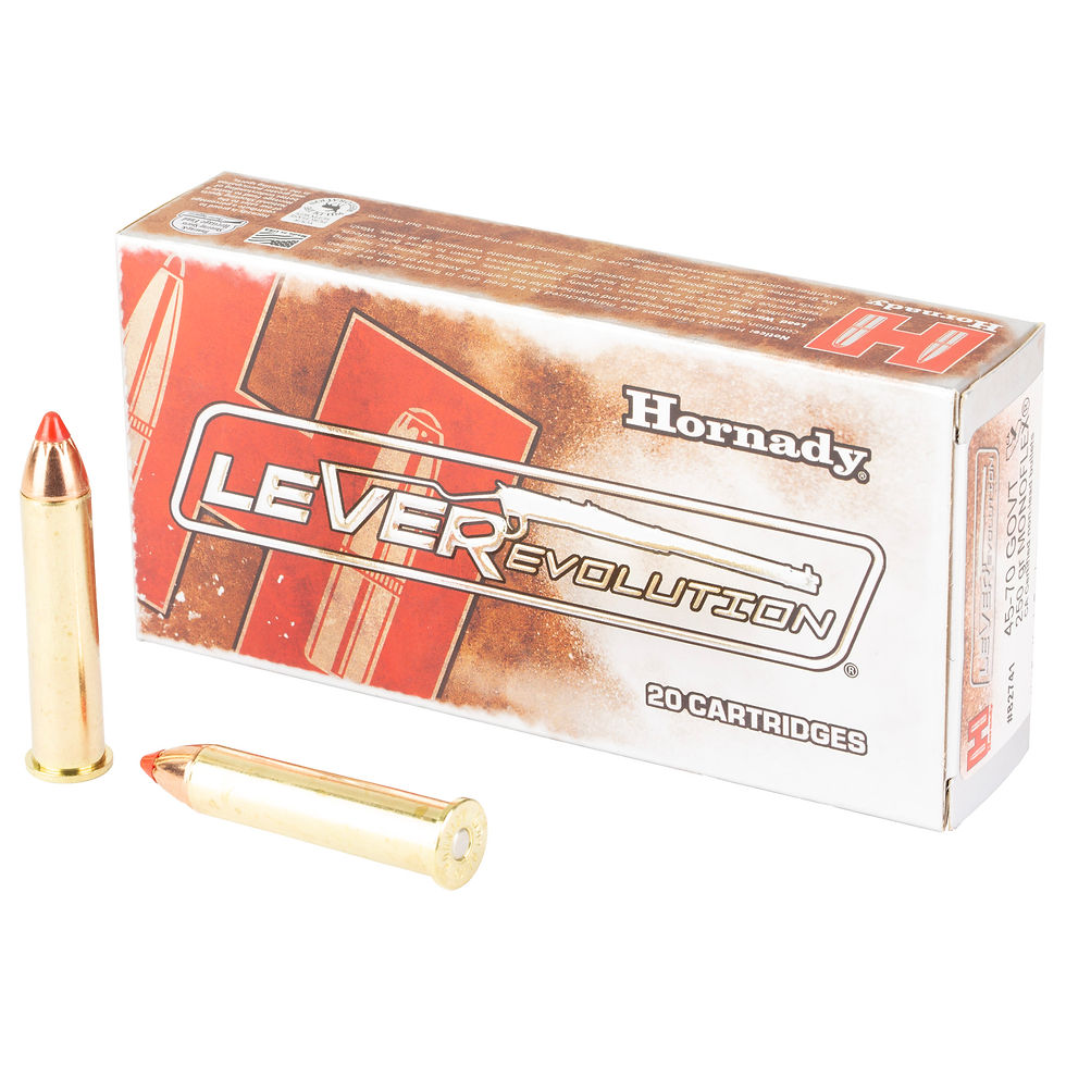Thumbnail: Hornady | 200 rds.  |  LEVEREVOLUTION AMO 45-70 GOV'T 250GR GMX MONOFLEX 20RD (1