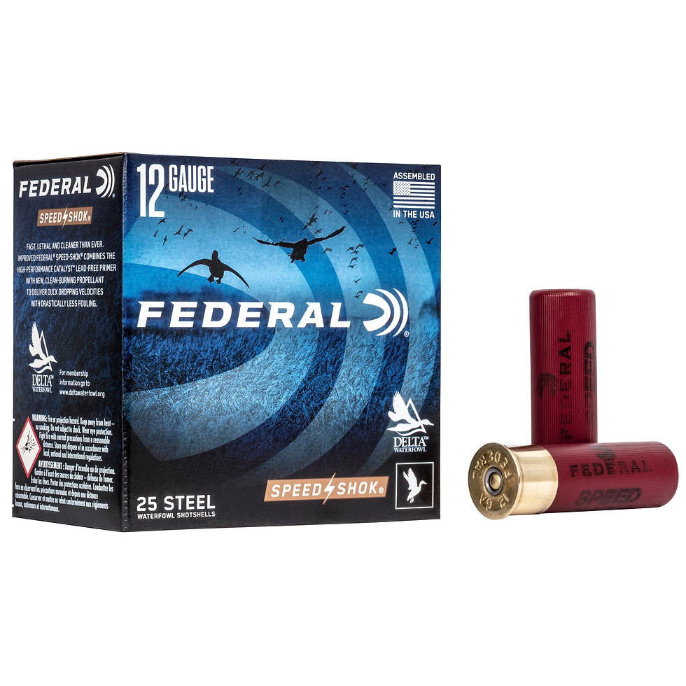 Thumbnail: Federal | 250 rds.  | SPEED-SHOK HIGH VELOCITY STEEL 12 GA 3'' 1-1/8OZ 2  |  25R