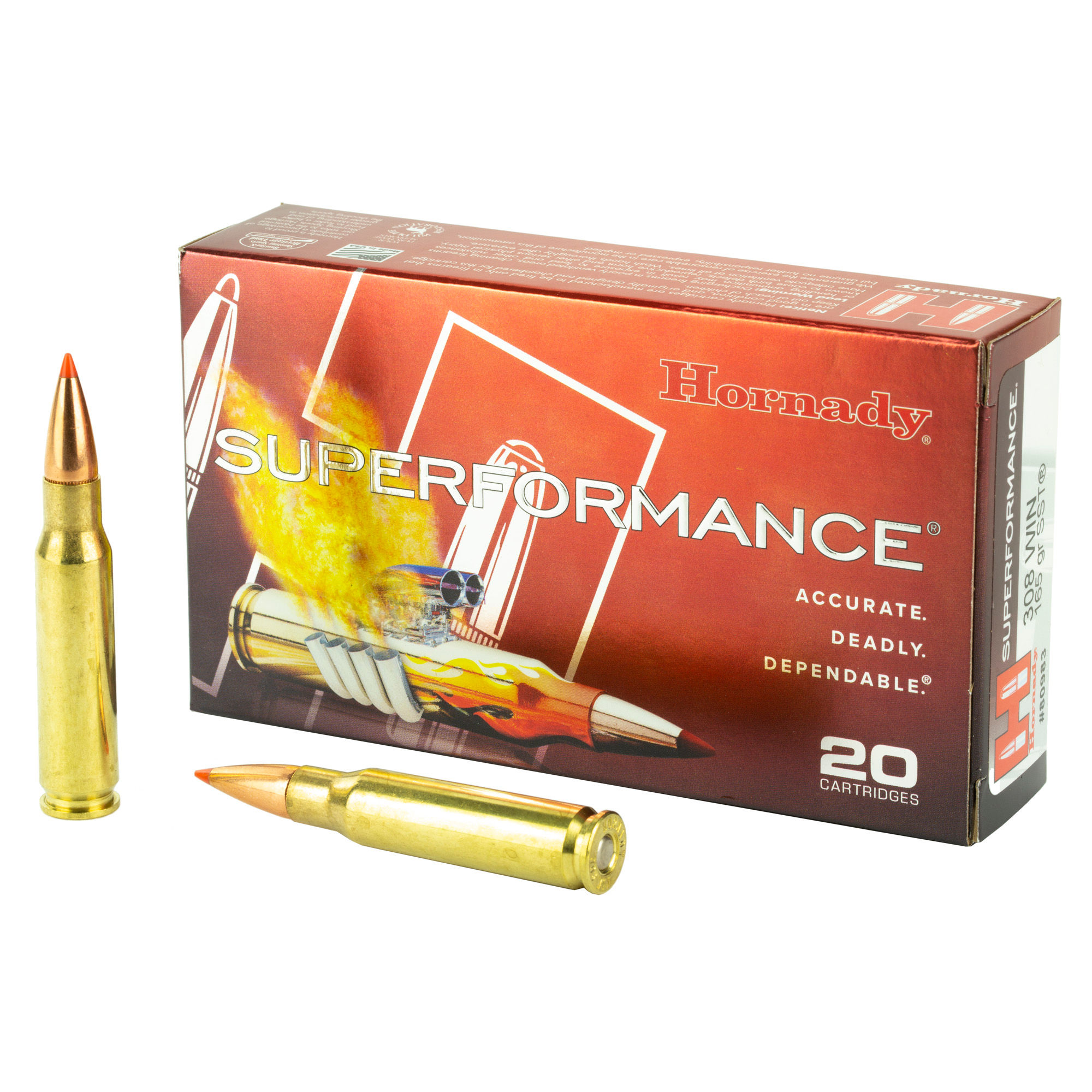 Hornady | 200 rds.  | SUPERFORMANCE | .308 WIN | 165GR | SST | 10x20/ct