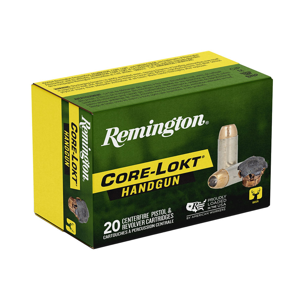 Thumbnail: Remington | 200 rds.  | 357 MAG 180 GR CLJHP CORE-LOKT HANDGUN  |  20RD