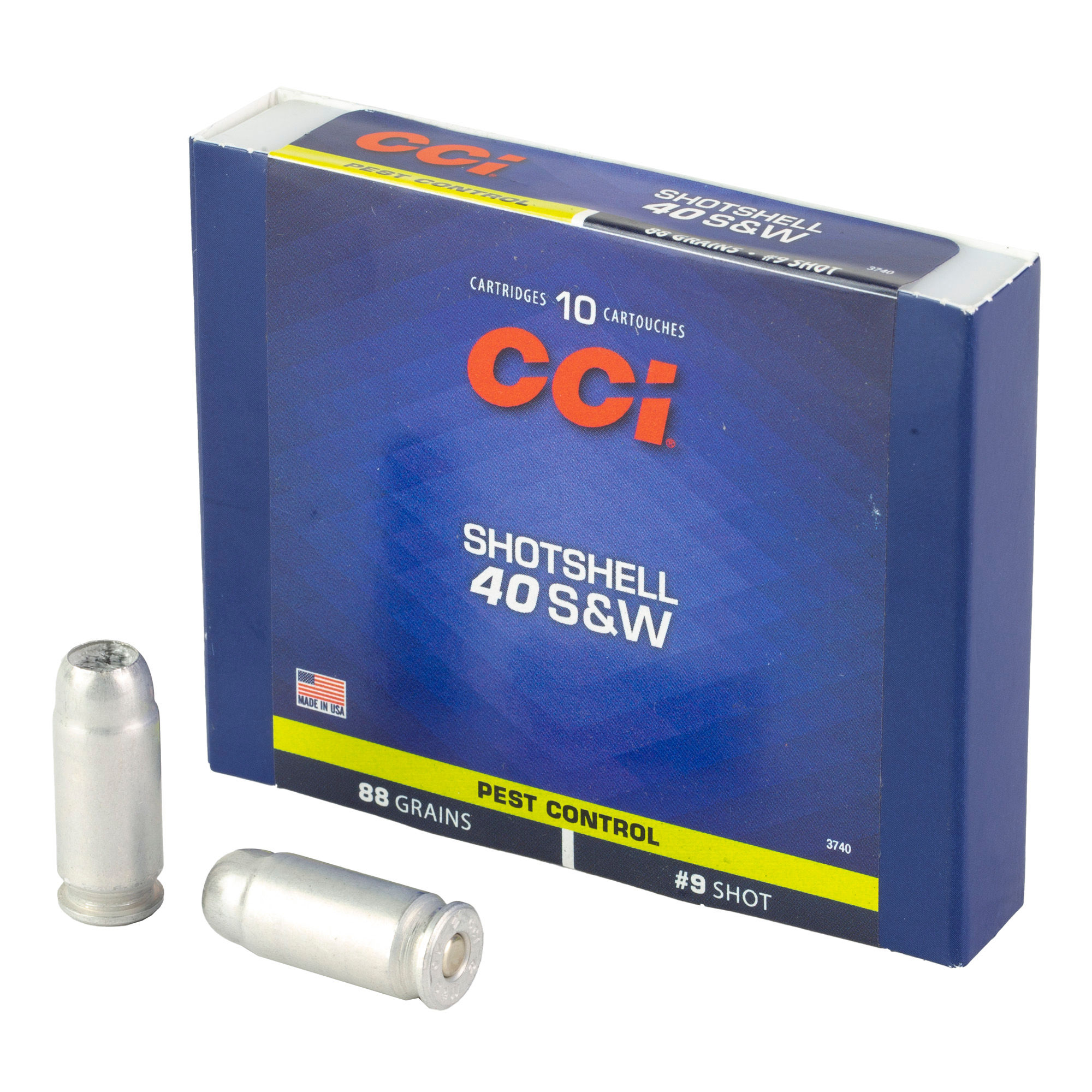 CCI | 100 rds.  | 40 S&W SHOTSHELL #9 SHOT  |  10RD