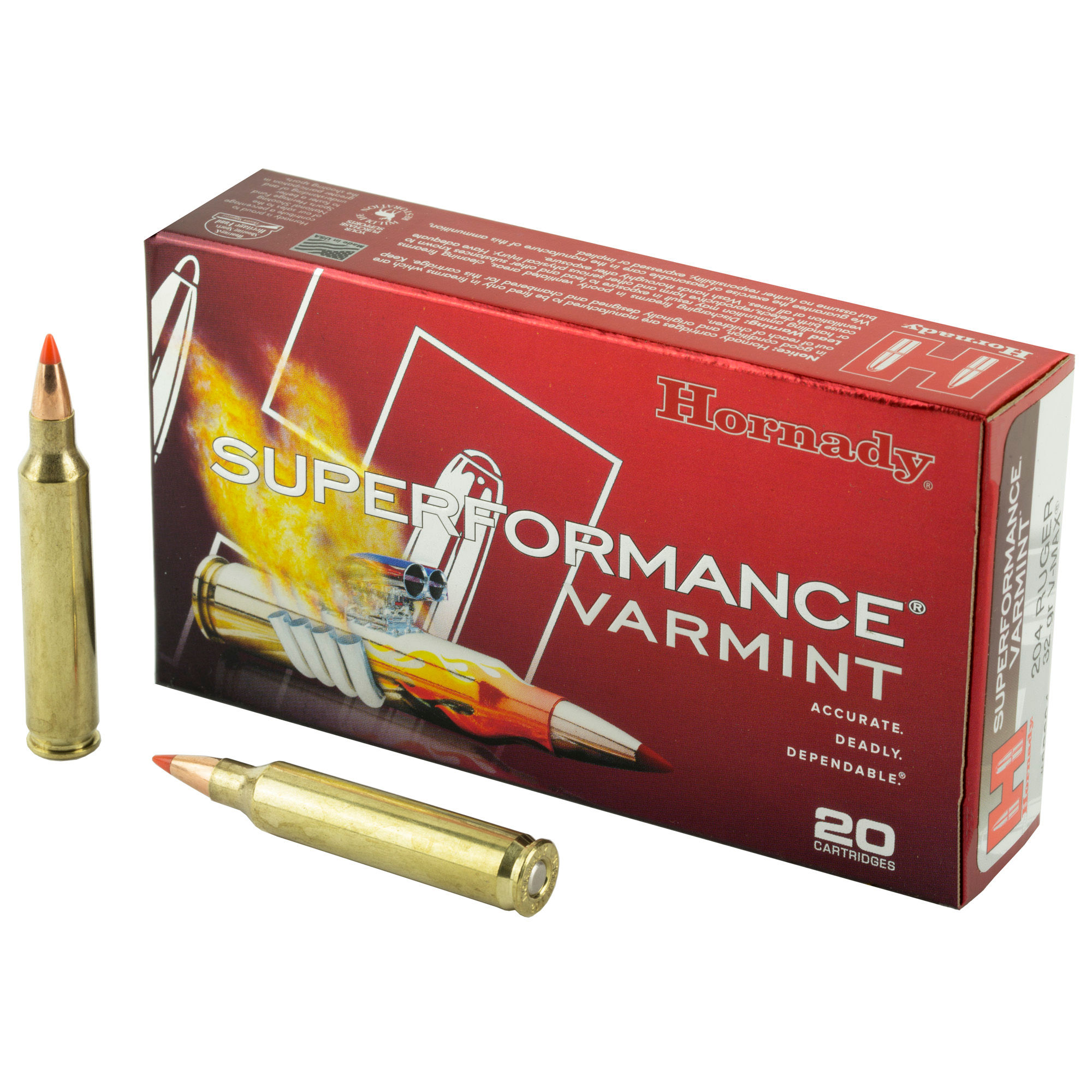 Hornady | 200 rds.  | Superformance | Varmint | 204 Ruger | 32 gr | 10x20/ct