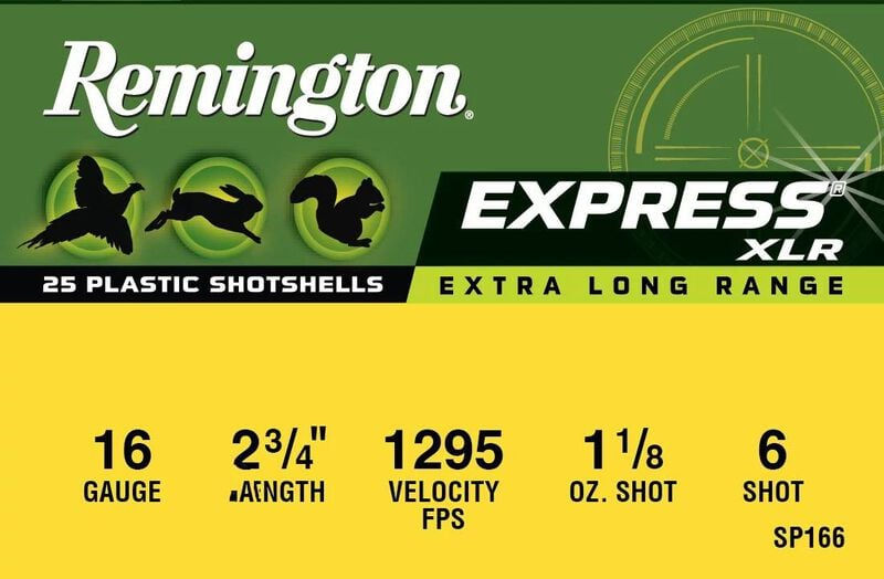 Thumbnail: Remington | 250 rds.  | EXPRESS XLR EXTRA LR LOADS 16 GA 2-3/4IN 1-1/8OZ 6  |  2