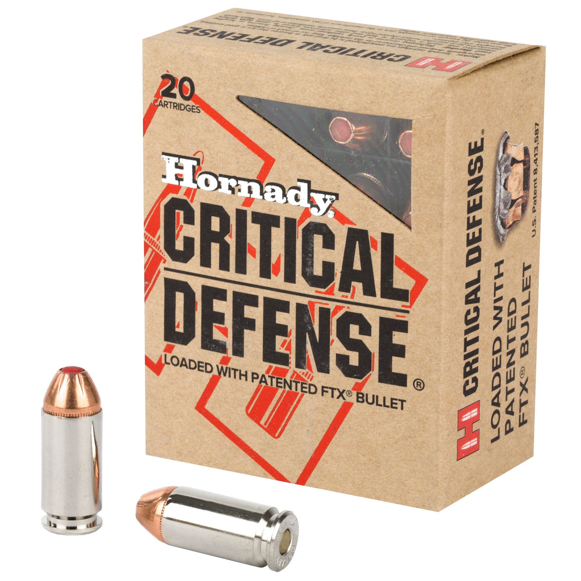Hornady | 200 rds.  | CRITICAL DEFENSE 40S&W 165G 20/CT