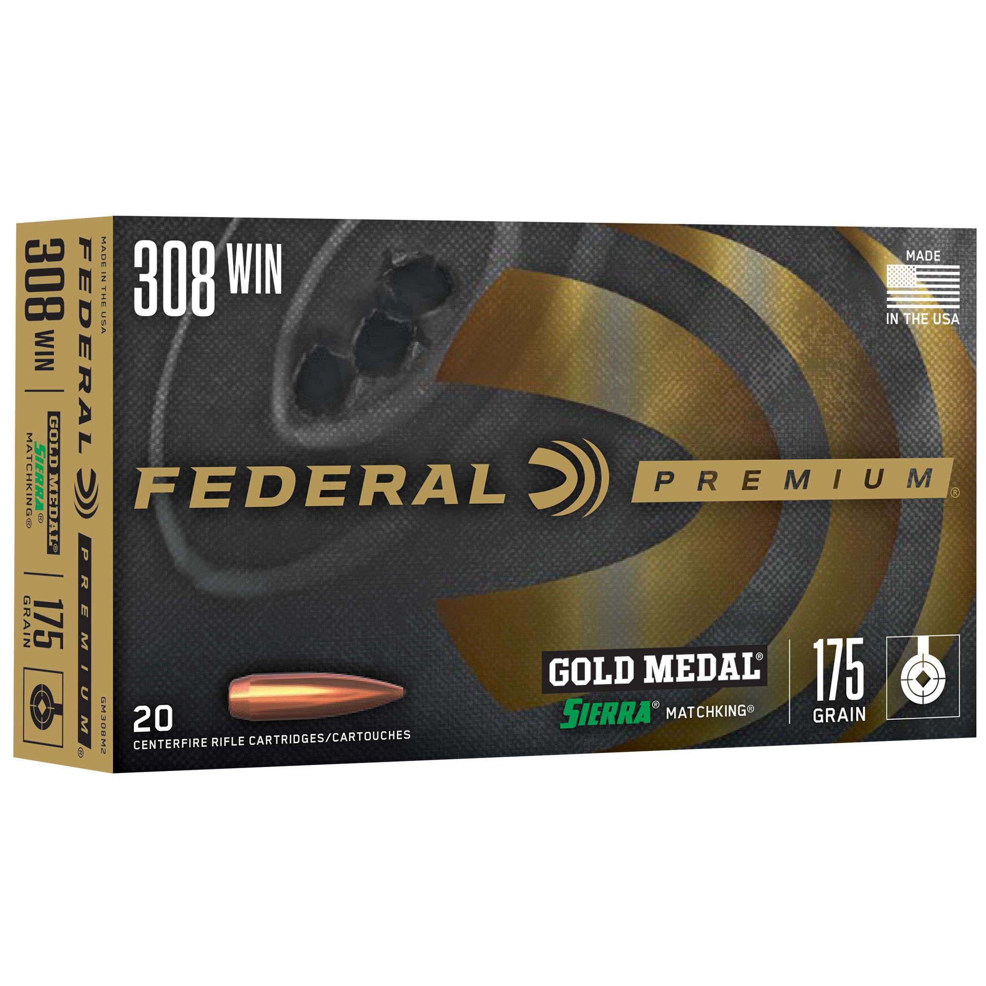 Federal | 200 rds.  | 308 WIN 175GR SIERRA MATCHKING BTHP  |  20RD