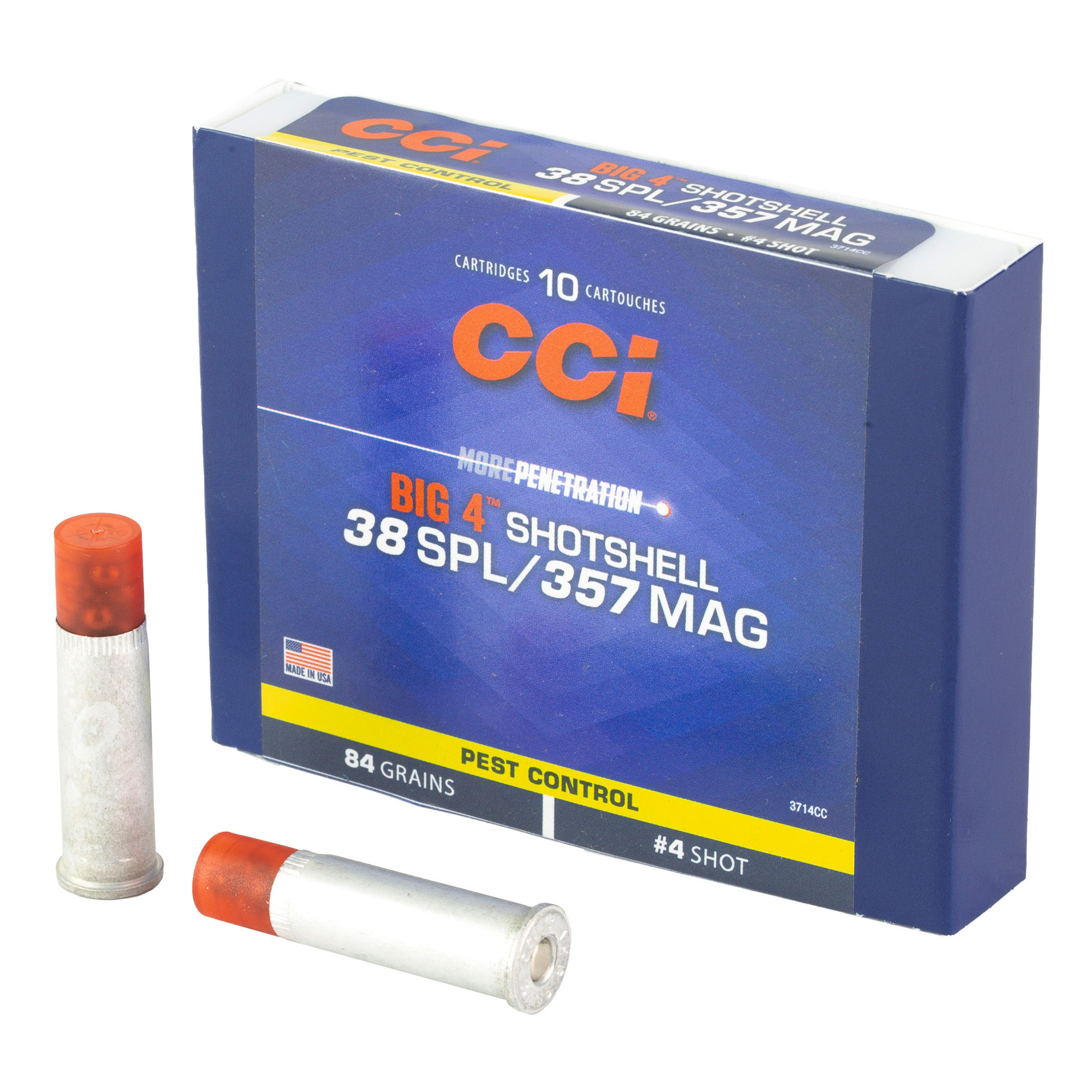 CCI | 100 rds. | 38/357 MAG SHOTSHELL 4 SHOT | 10RD
