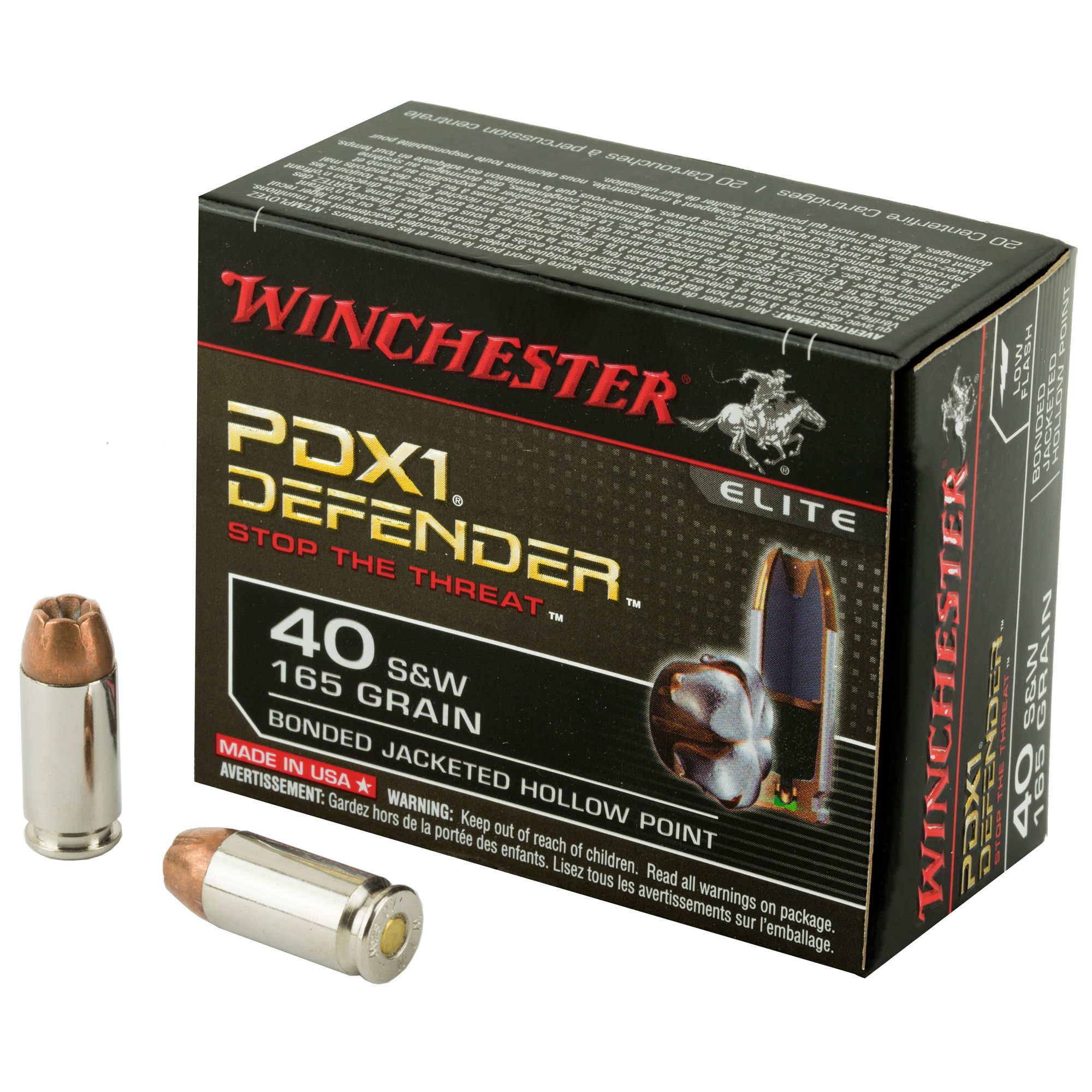 Winchester | 4000 rds.  | DEFENDER 40SW 165GR JHP 20/200