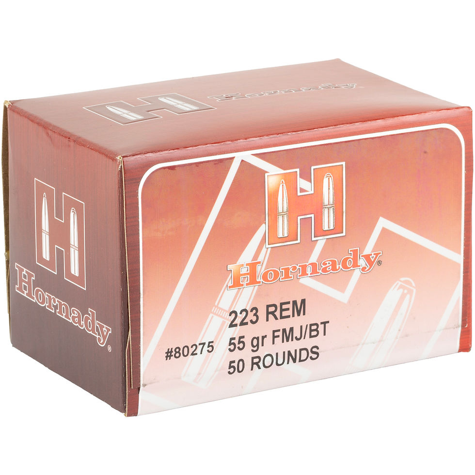 Thumbnail: Hornady | 500 rds.  | Custom | 223 | 55GR | FMJ | BT | 10x50/ct