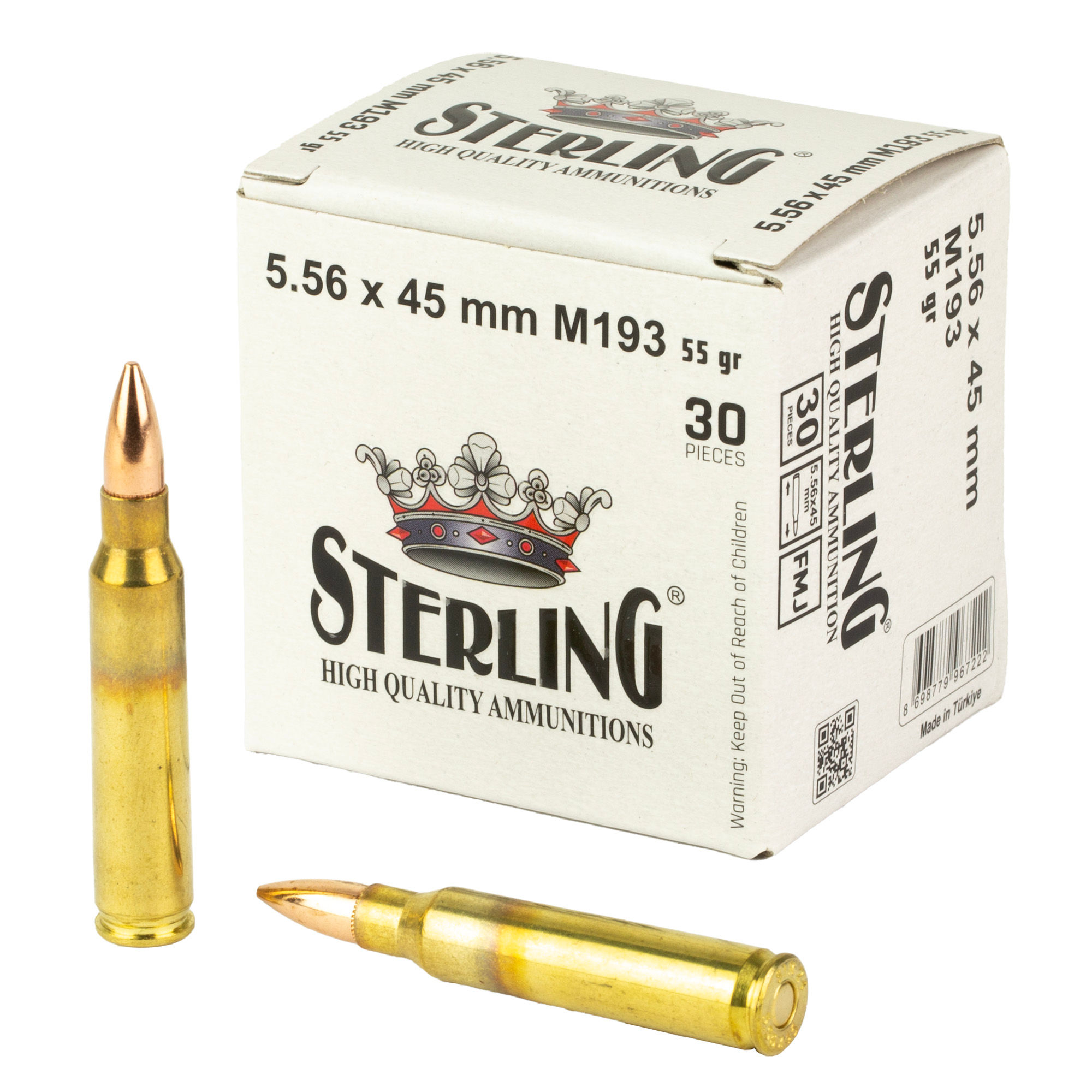 Sterling | 1500 rds.  | STERLING 5.56 M193 55GR FMJ 30/1500
