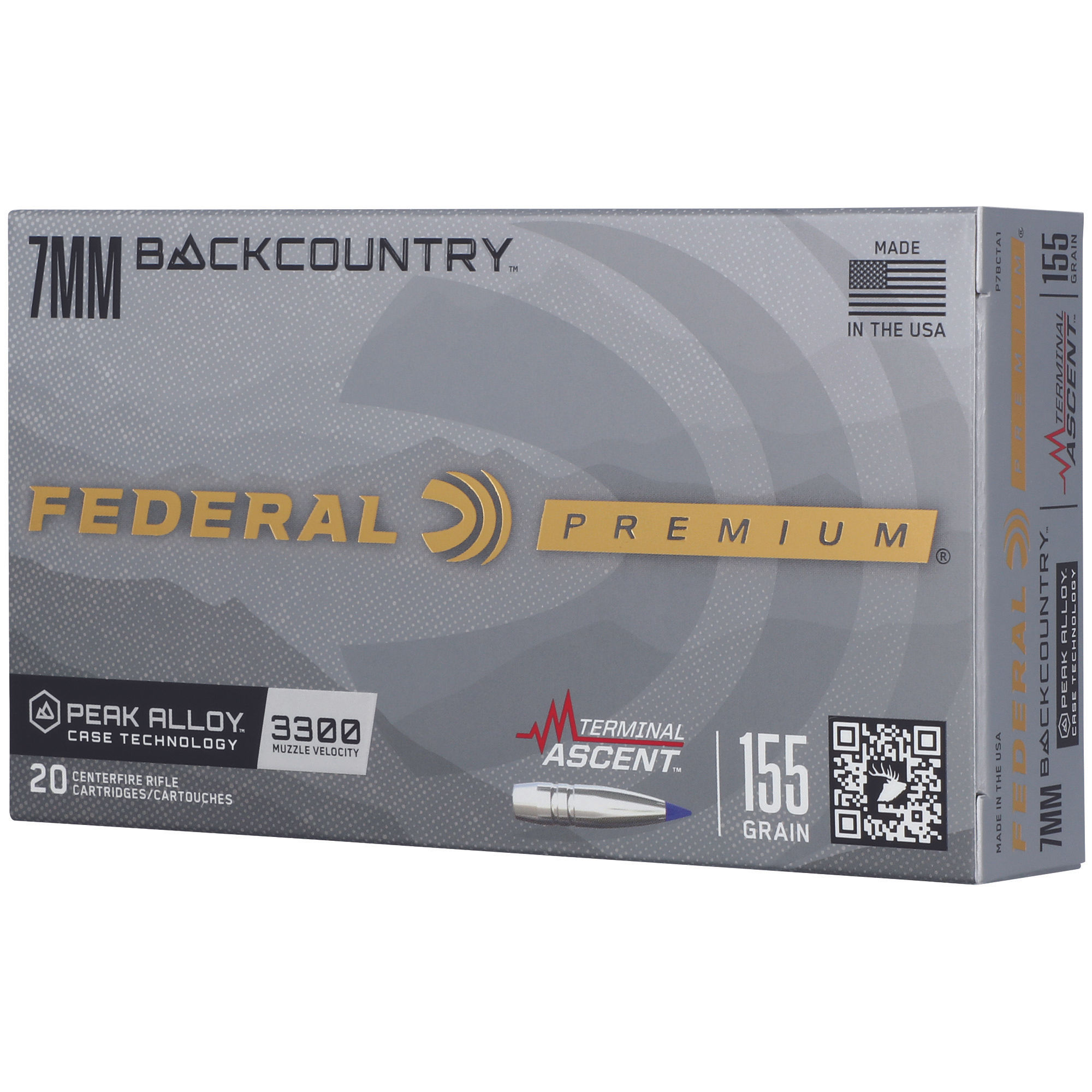 Federal | 200 rds. | 7MM BACKCOUNTRY 155GR TERMINAL ASCENT | 20RD