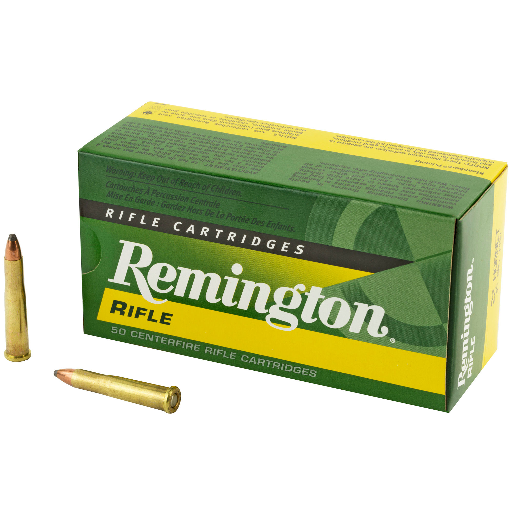 Remington | 500 rds.  | RIFLE  |  AMO 22 HORNET 45GR PSP 50RD (10 BOX CASE) 2837