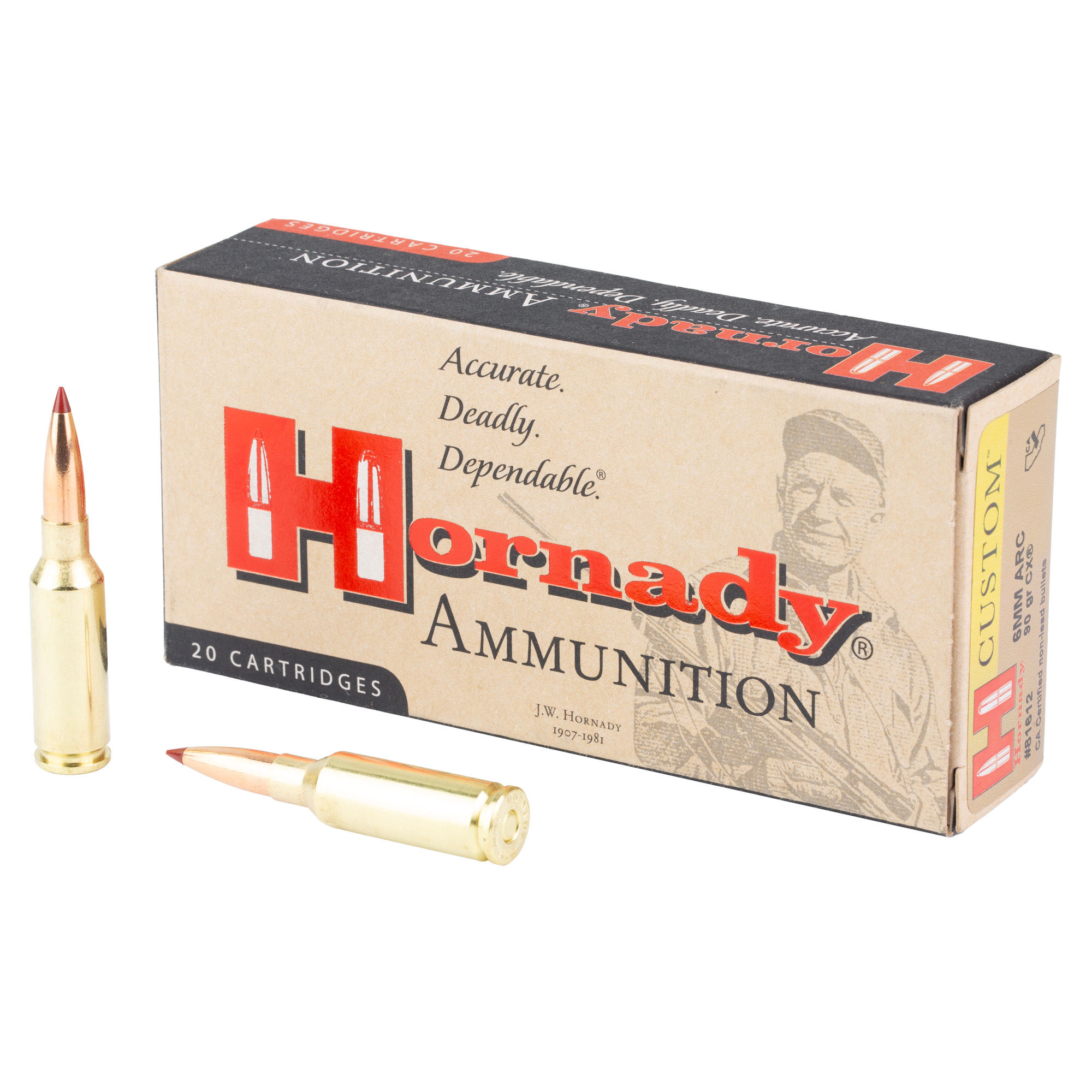 Hornady | 4000 rds. | CUST 6MM ARC 90GR CX 20x200/ct