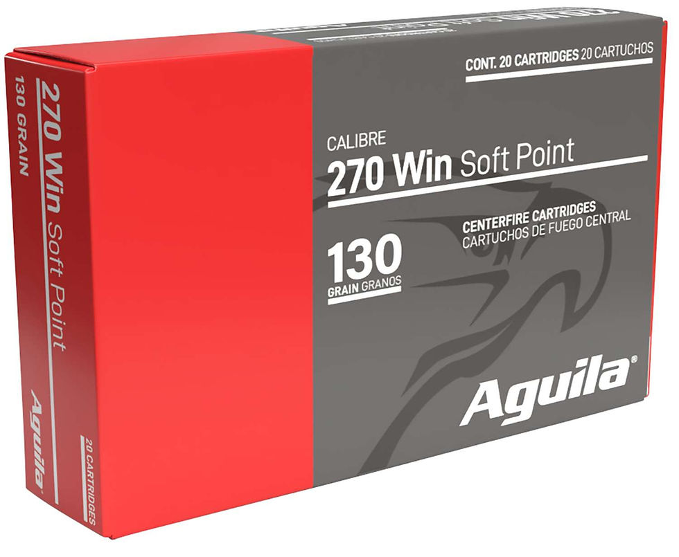 Thumbnail: Aguila | 200 rds.  | 270 Win. 130gr Soft Point 20/RD