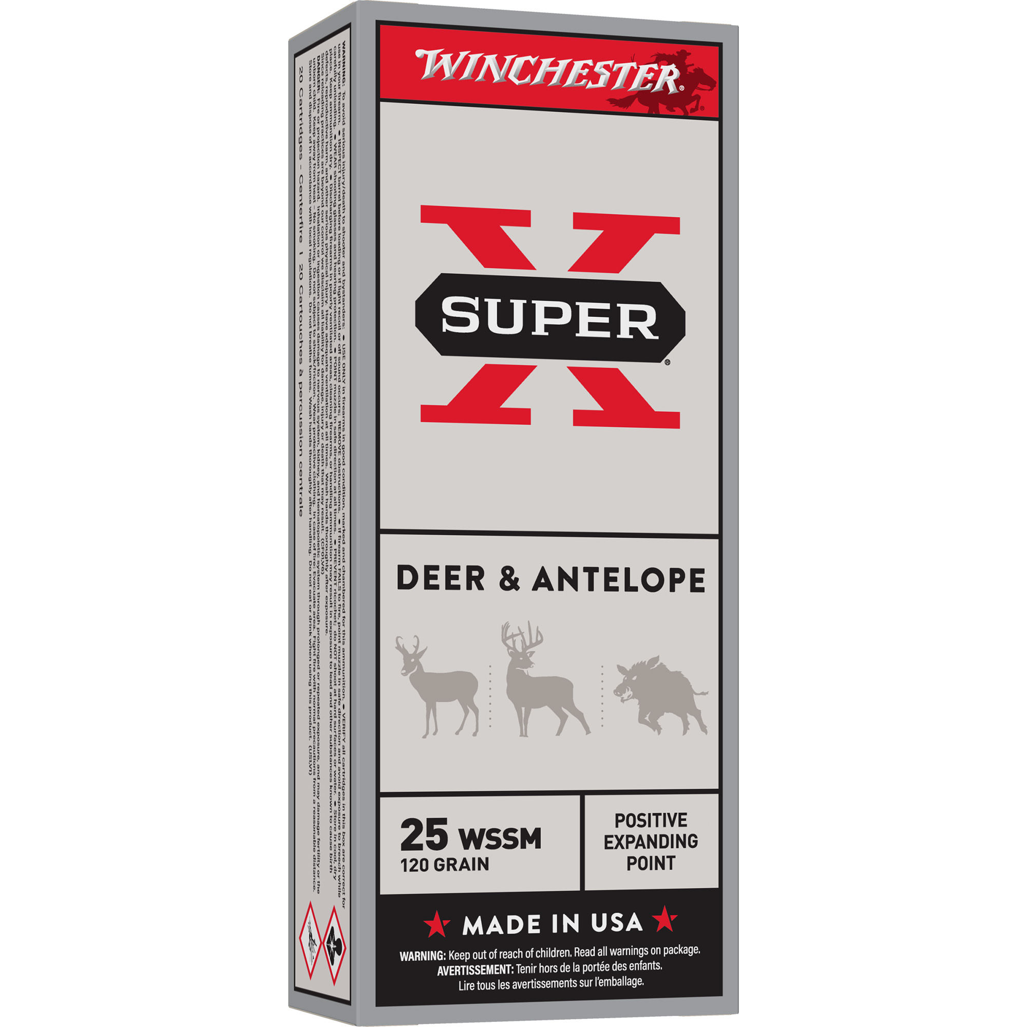 Winchester | 4000 rds.  | SPRX 25WSSM 120GR PEP 20/200