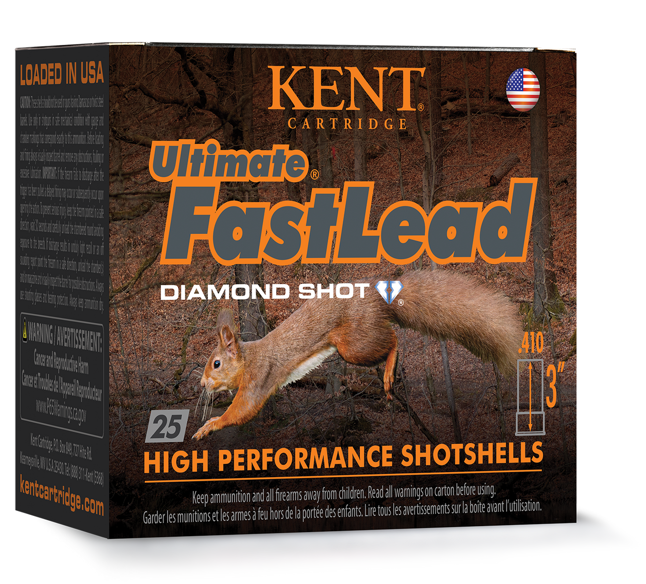 Kent Cartridge | 250 rds.  | Ultimate Fast Lead Upland 12 GA 3" 1 3/4oz #5 1325f