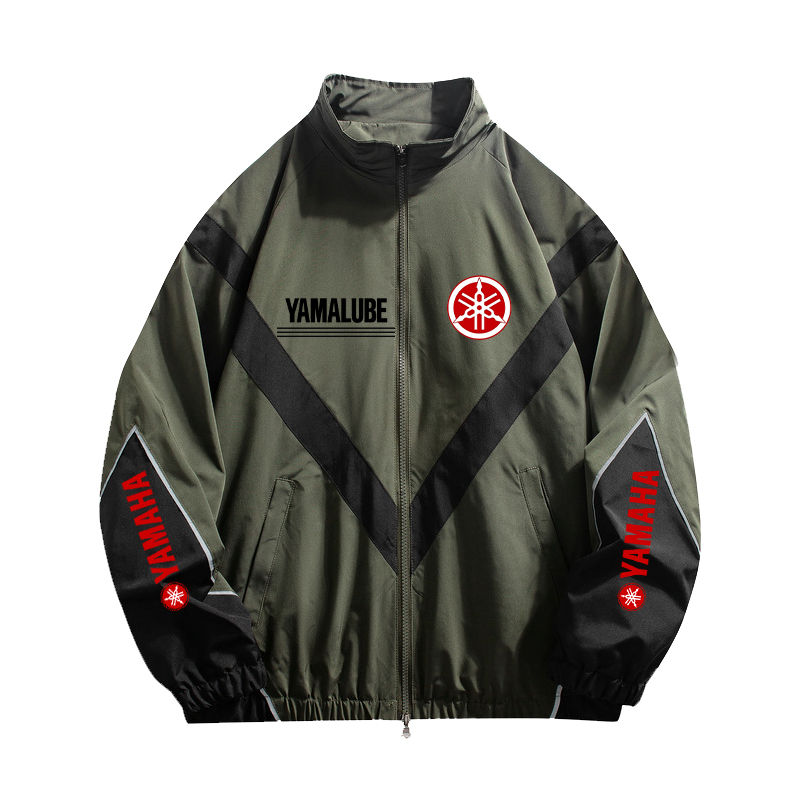 Thumbnail: Yamaha Men's Motorcycle Jacket With Multi-Color Design, Lightweight, Casual, Win