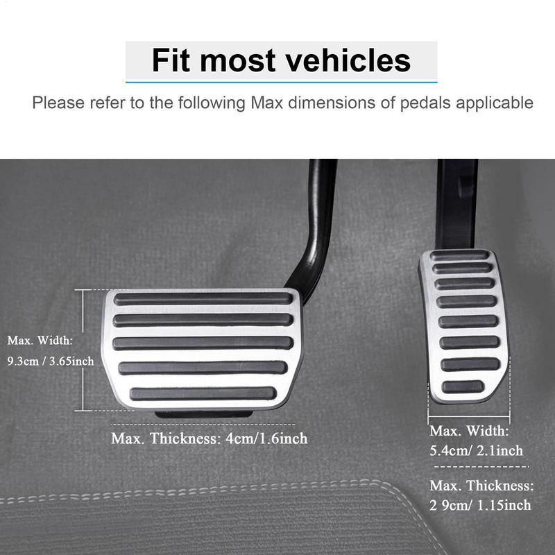 Thumbnail: Car Accelerator And Brake Pedal Extenders For Short Drivers Adjustable Length An