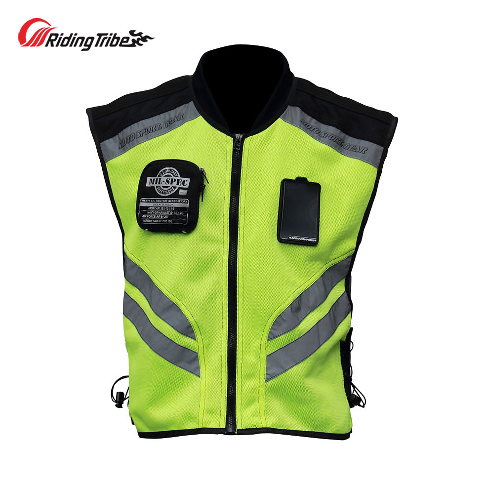 Thumbnail: Motorcycle Rider Vest Reflective Waistcoat Night Visible Safety Jacket Motocross