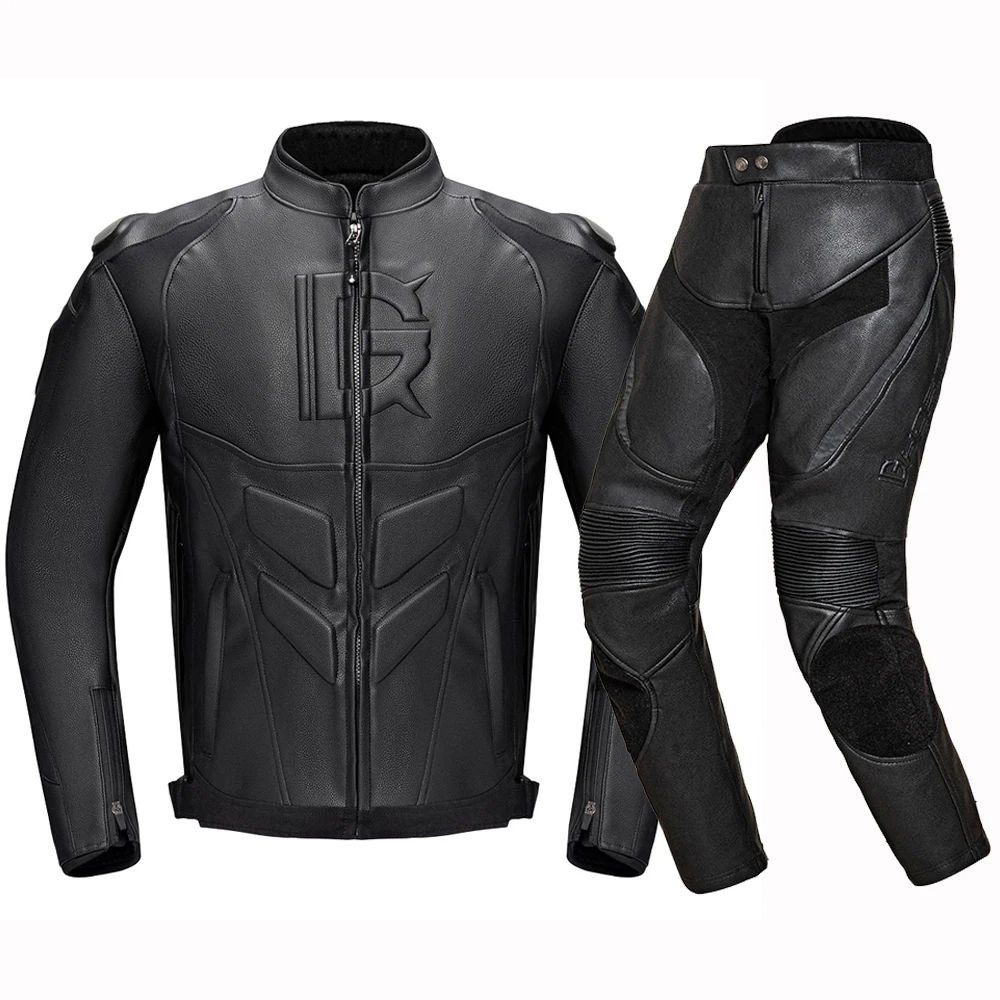 Leather Motorcycle Jacket Men's Chaqueta Moto Waterproof Moto Suit Motorbike Rid