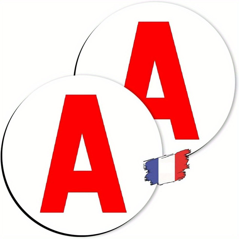 Thumbnail: Letter A Car Magnet Sticker New Driver Car Magnet Accompanied Driving Sign Creat