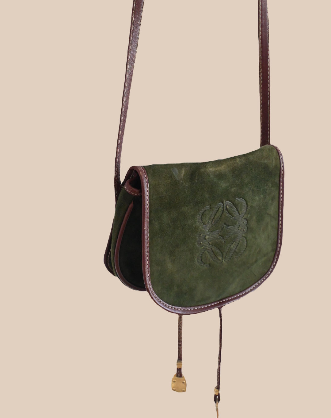 LOEWE SUEDE LEATHER HANDBAG