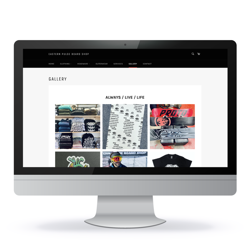 Eastern Pulse Instagram Gallery Shopify Page